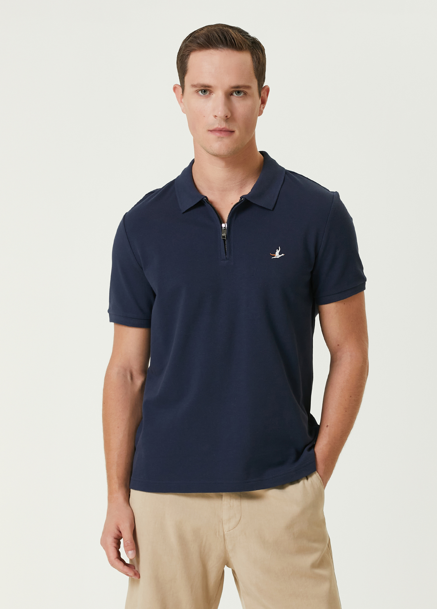 Lacivert Polo Yaka T-shirt