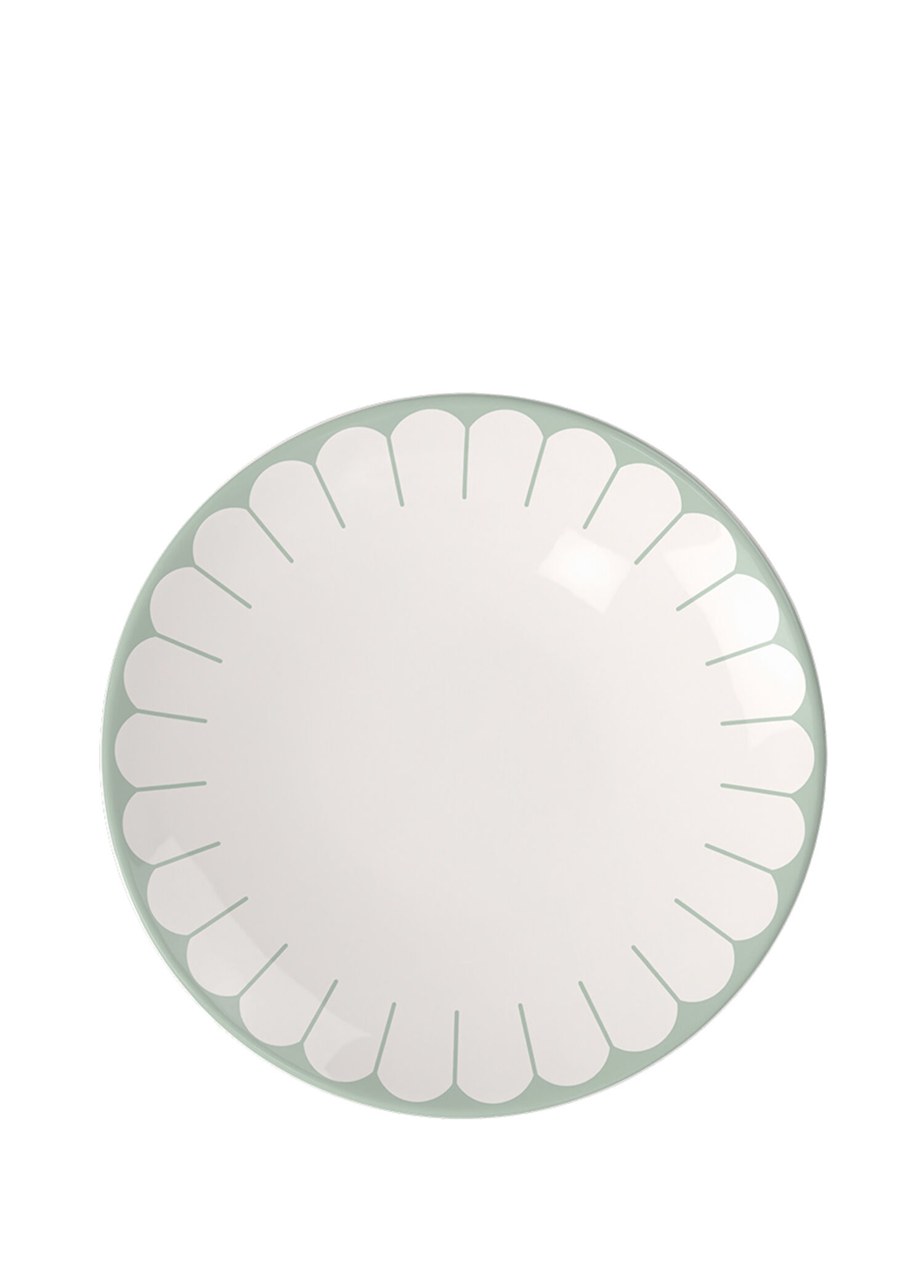 Fleur Vert Yeşil Porselen Pasta Tabağı 21 cm