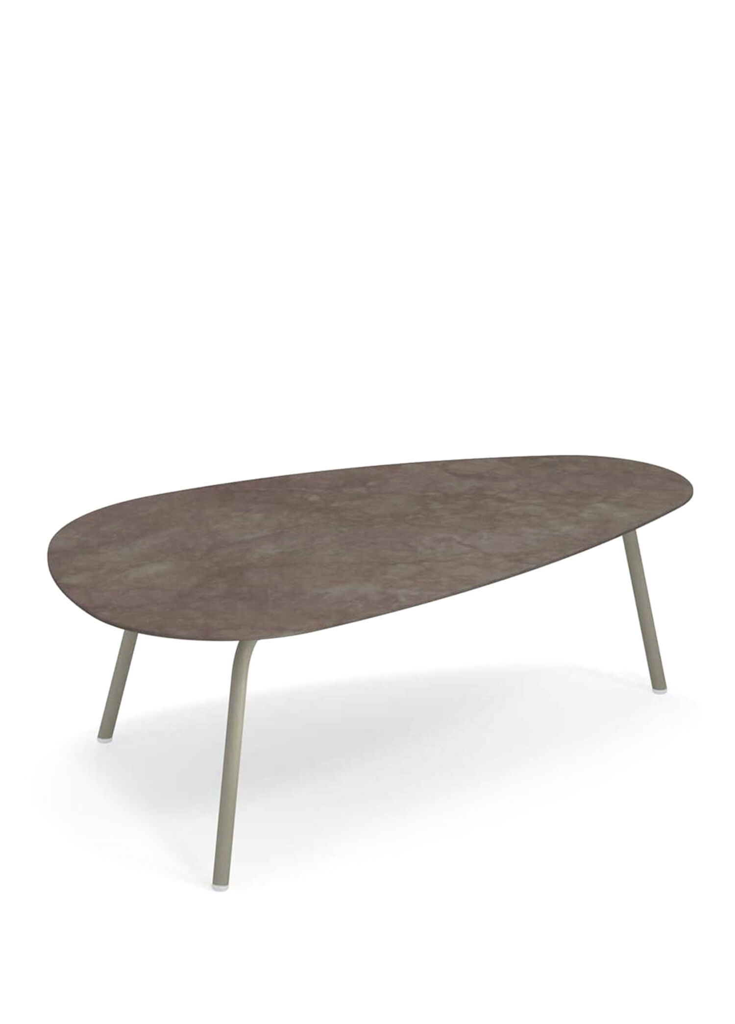Terramare Emperdor Grey Green Metal Bahçe Sehpası
