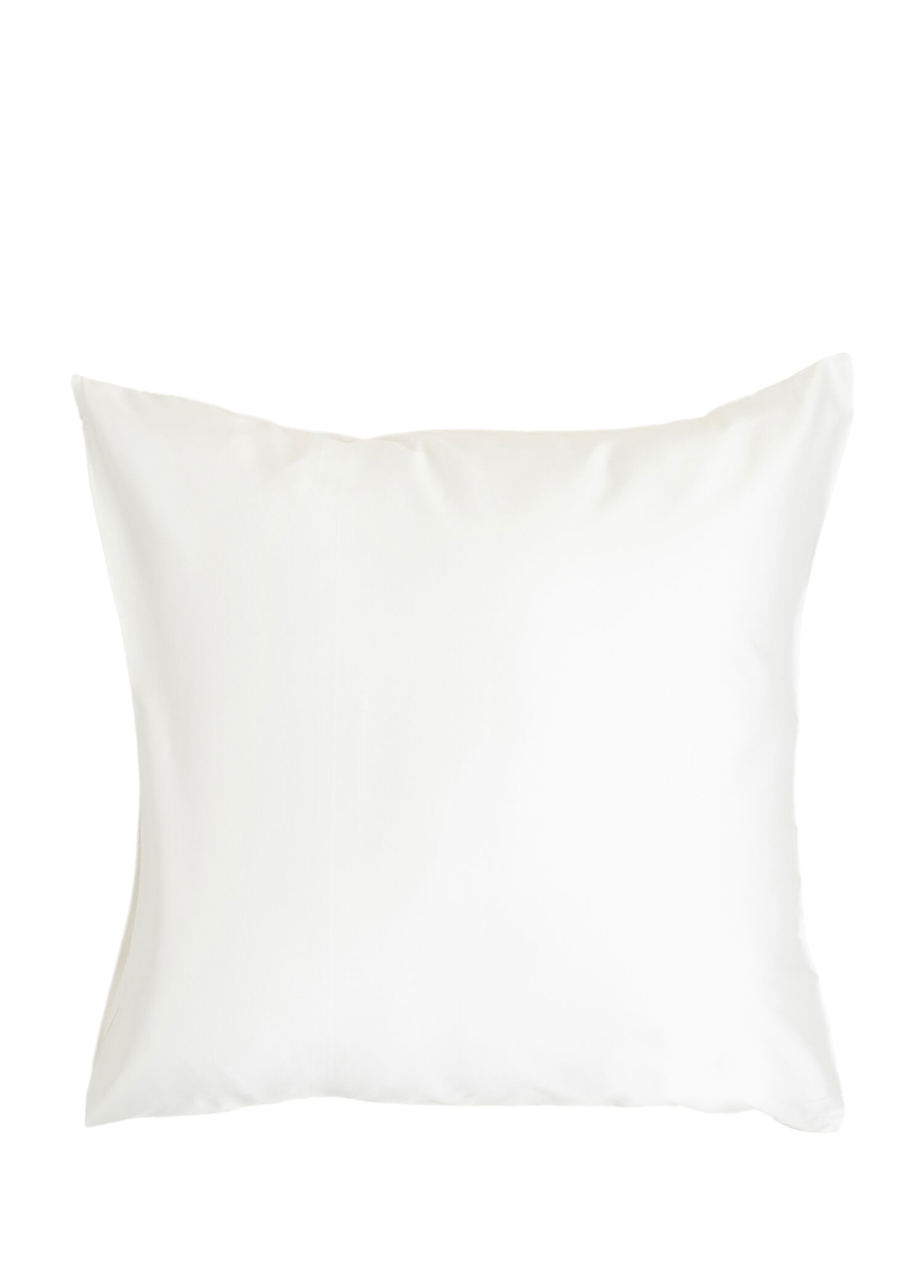 Solid Ekru %100 Pamuk Saten Yastık Kılıfı 60x60 cm