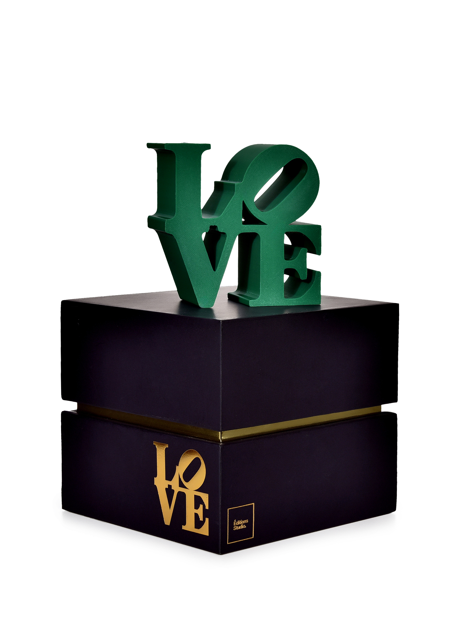 Robert Indiana Love Small Yeşil Heykel