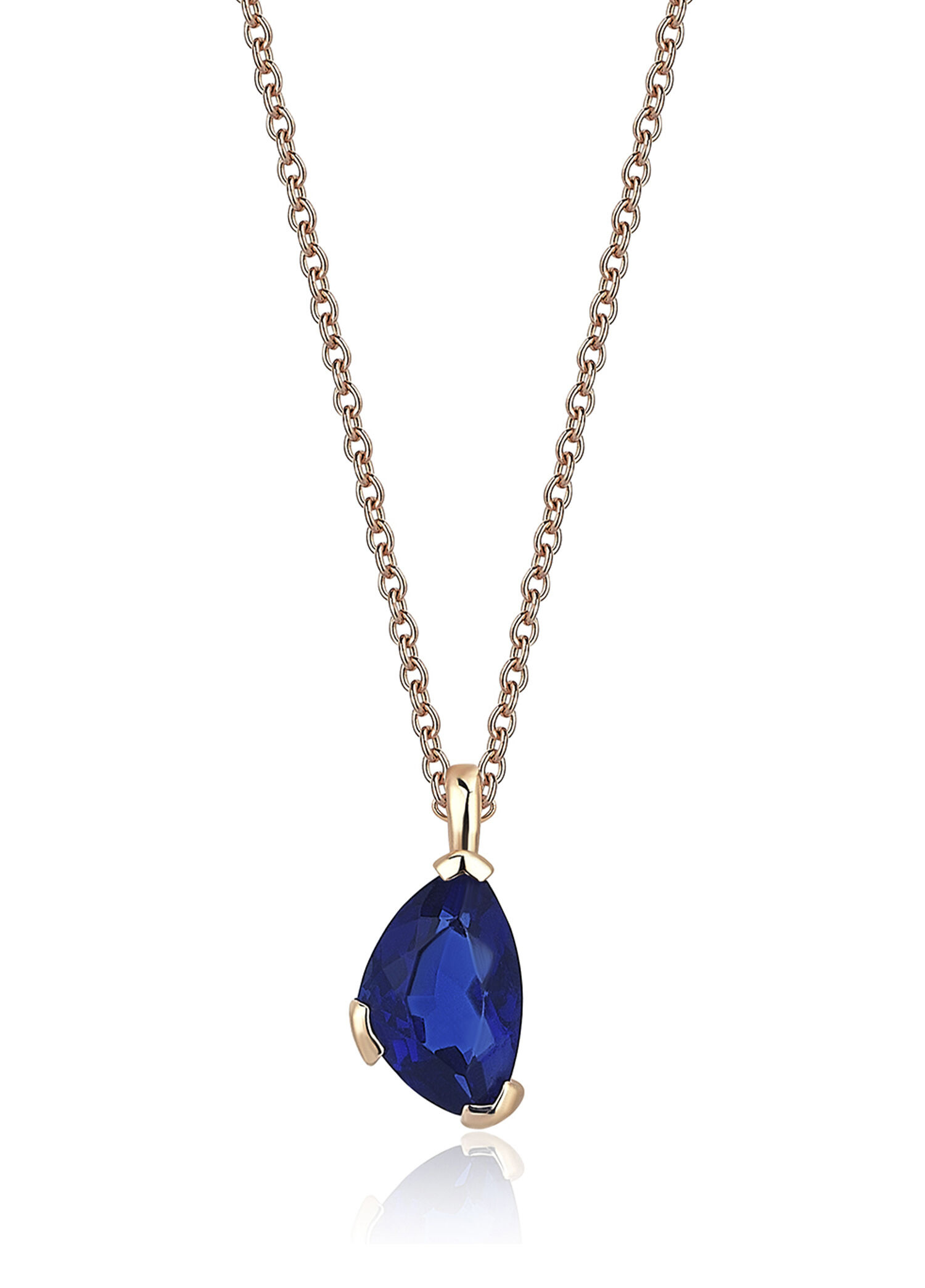 Self Blue Necklace 14 Ayar Altın Kadın Kolye