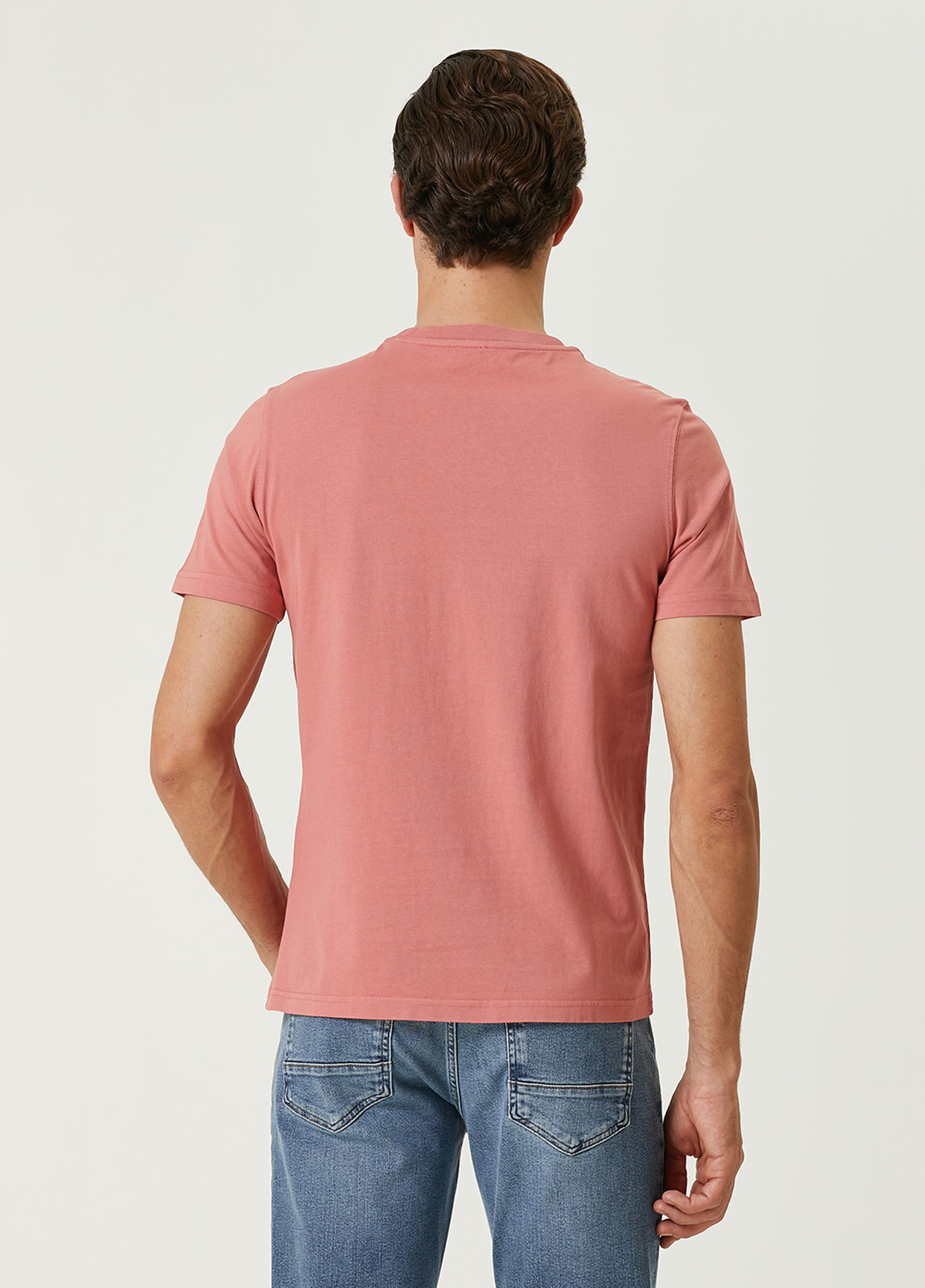 Pembe Kaz Nakışlı T-shirt_4