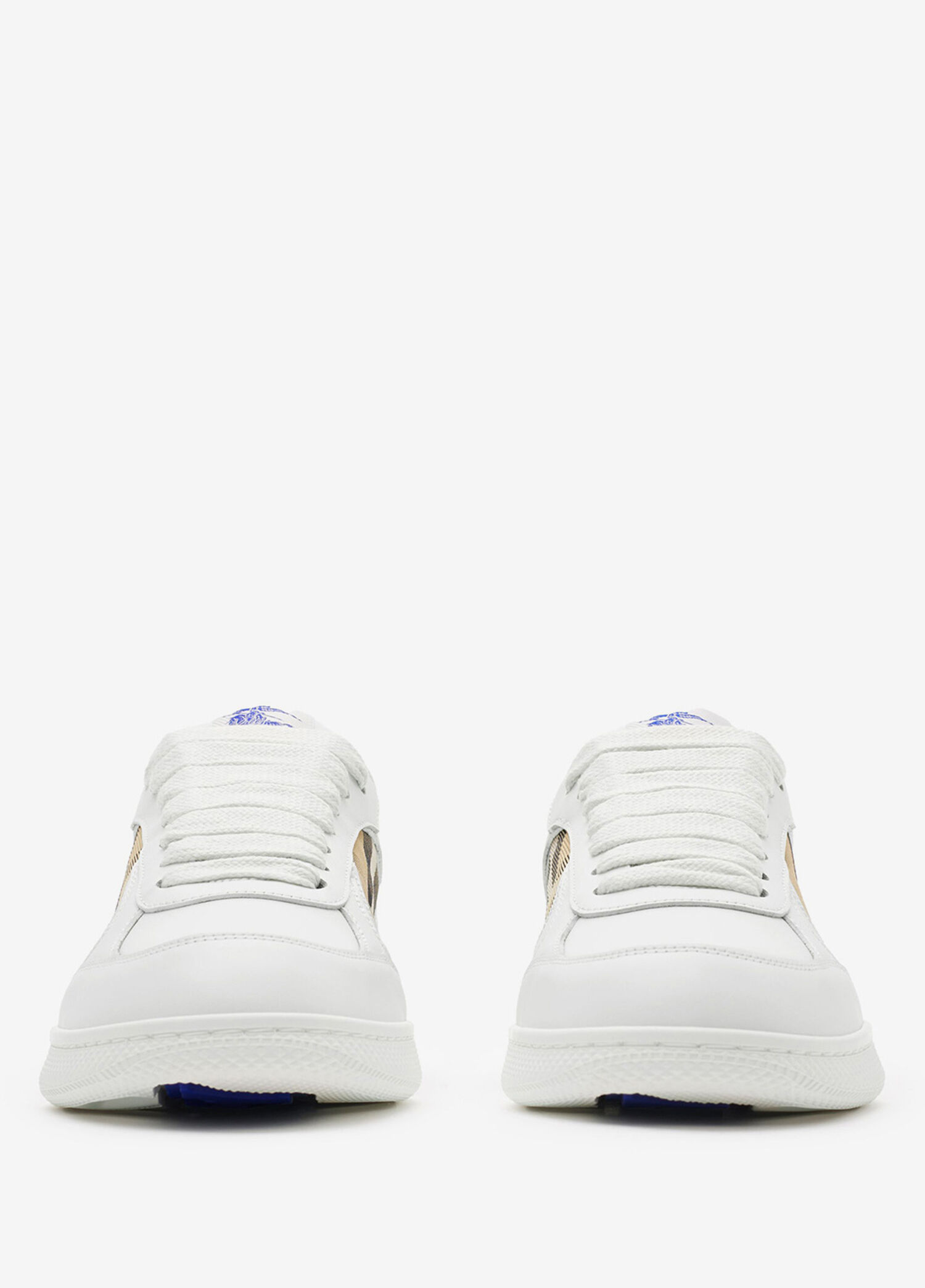 Burberry Beyaz Kadın Mix Leather And Terrace Beyaz Kadın Sneaker