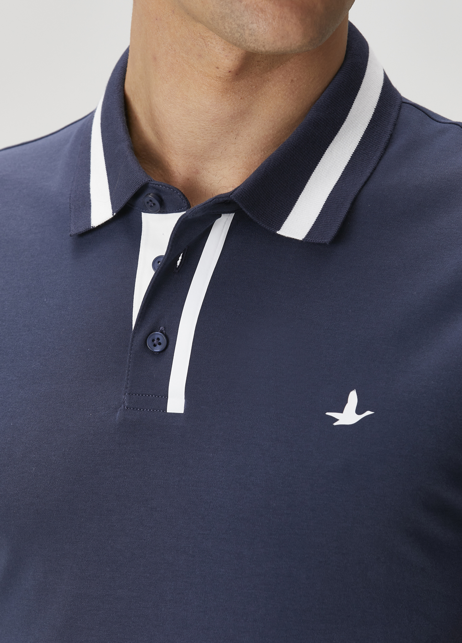 Slim Fit Lacivert Polo Yaka T-shirt_6