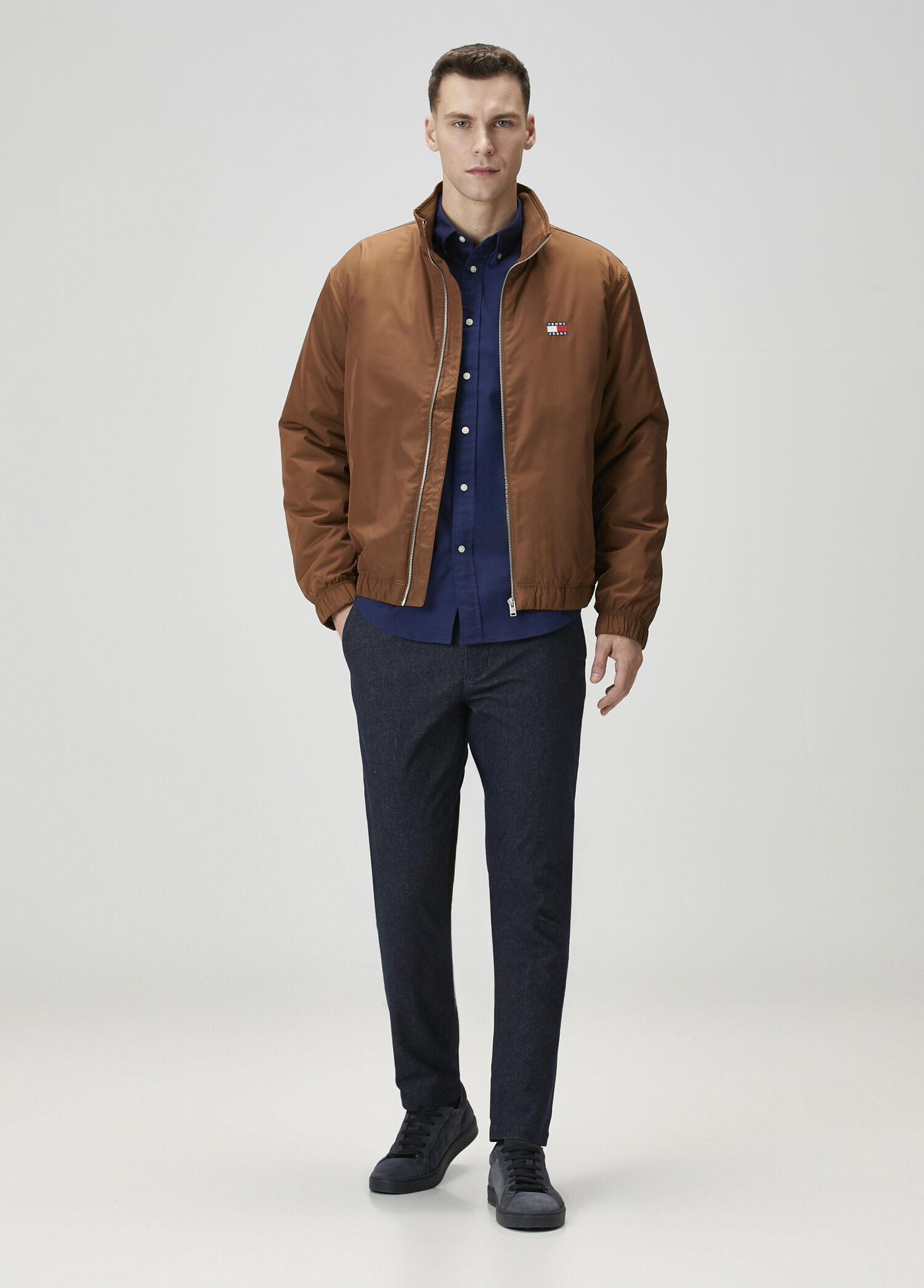 Bleecker Brushed Mavi Organik Pamuk Pantolon