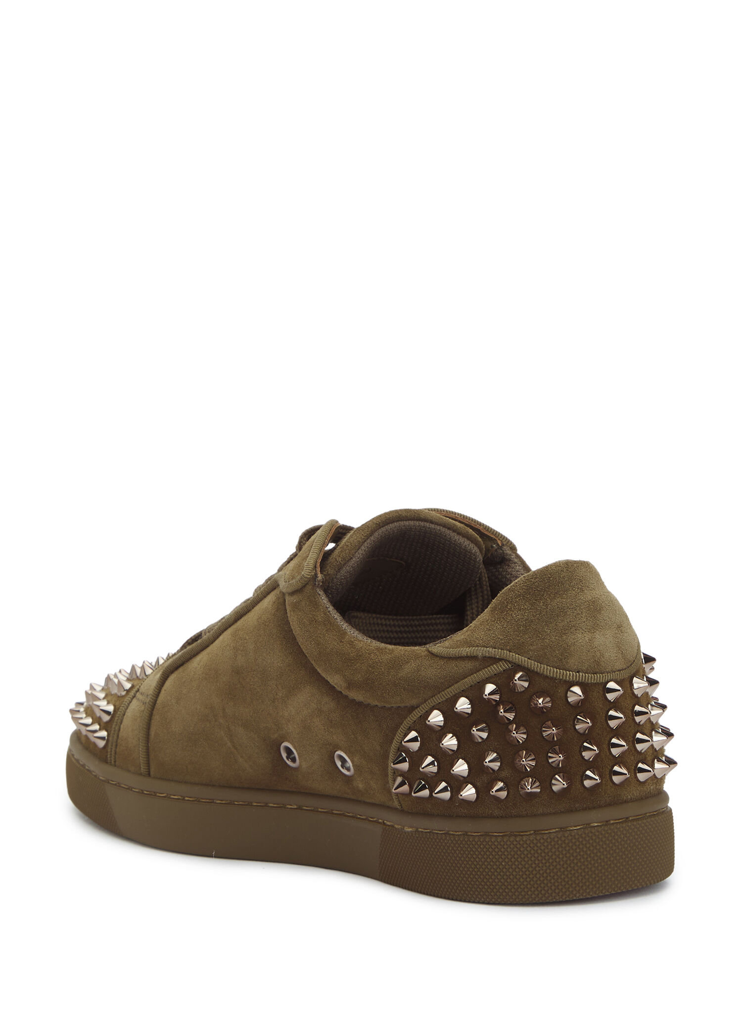 Christian Louboutin Haki Erkek Seavaste Haki Erkek Süet Sneaker