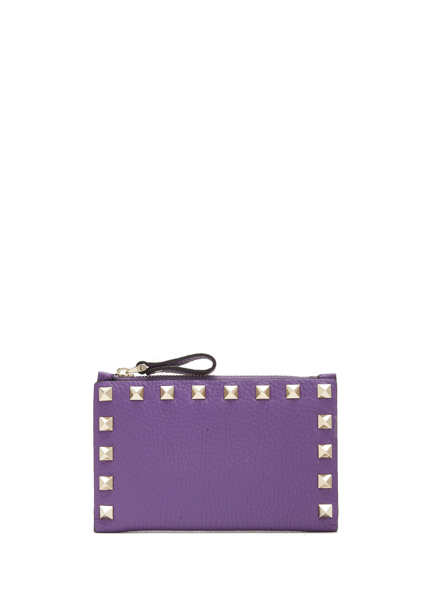 Rockstud Purple Women's Leather Wallet