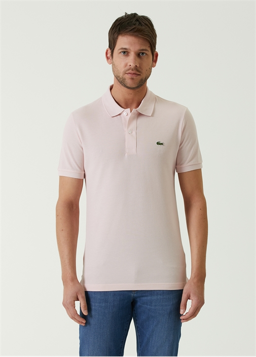 Lacoste Acik Pembe Erkek Pembe Logo Detayli Polo Yaka T Shirt 860745 Beymen