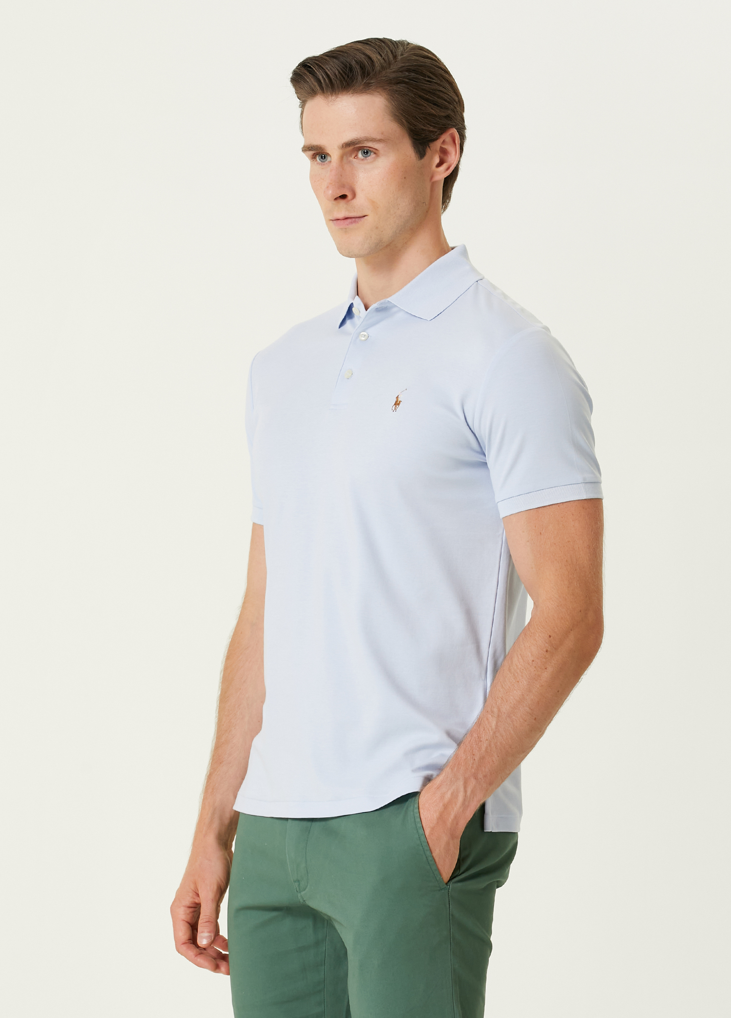 Ralph lauren light blue polo best sale