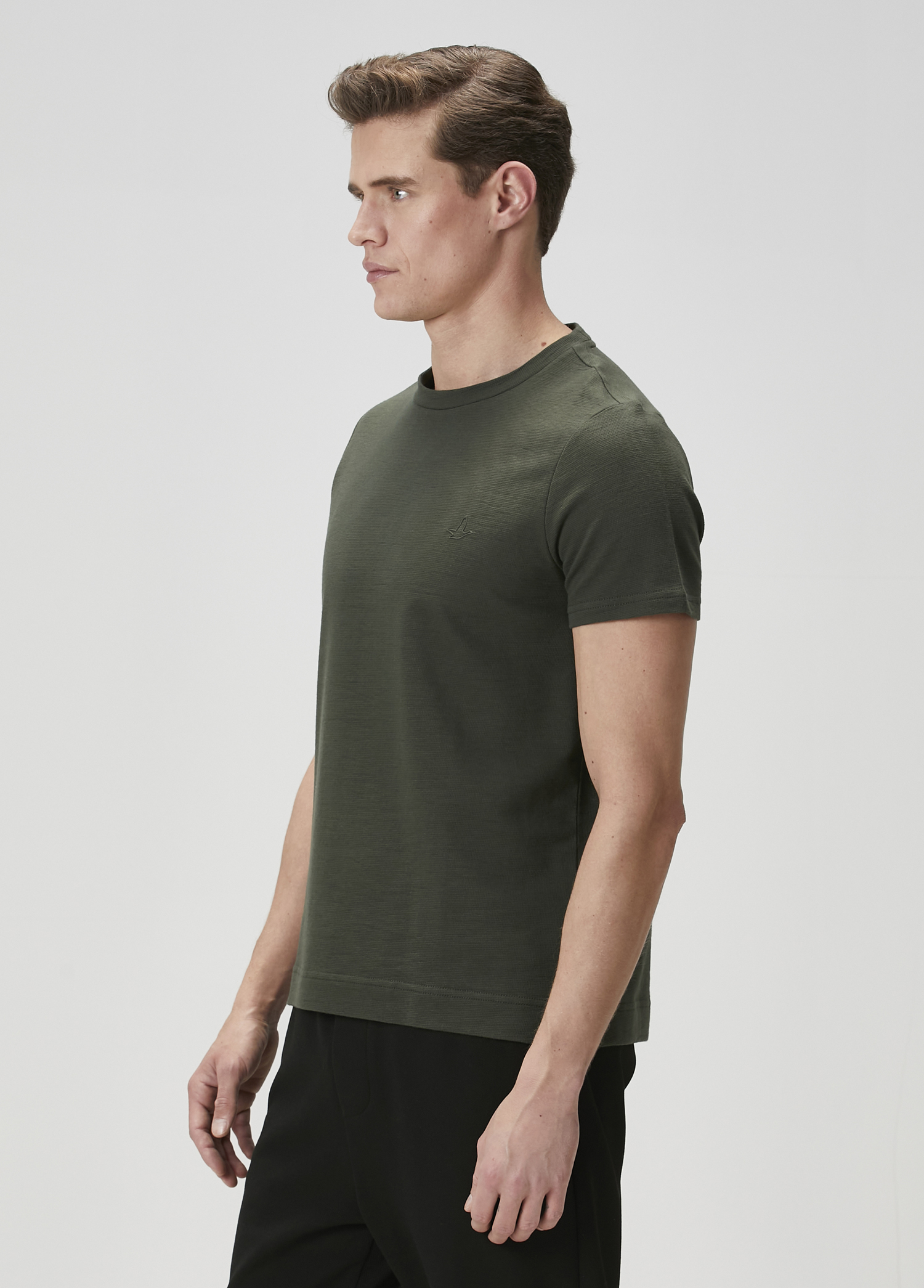 Relaxed Fit Haki T-shirt_3