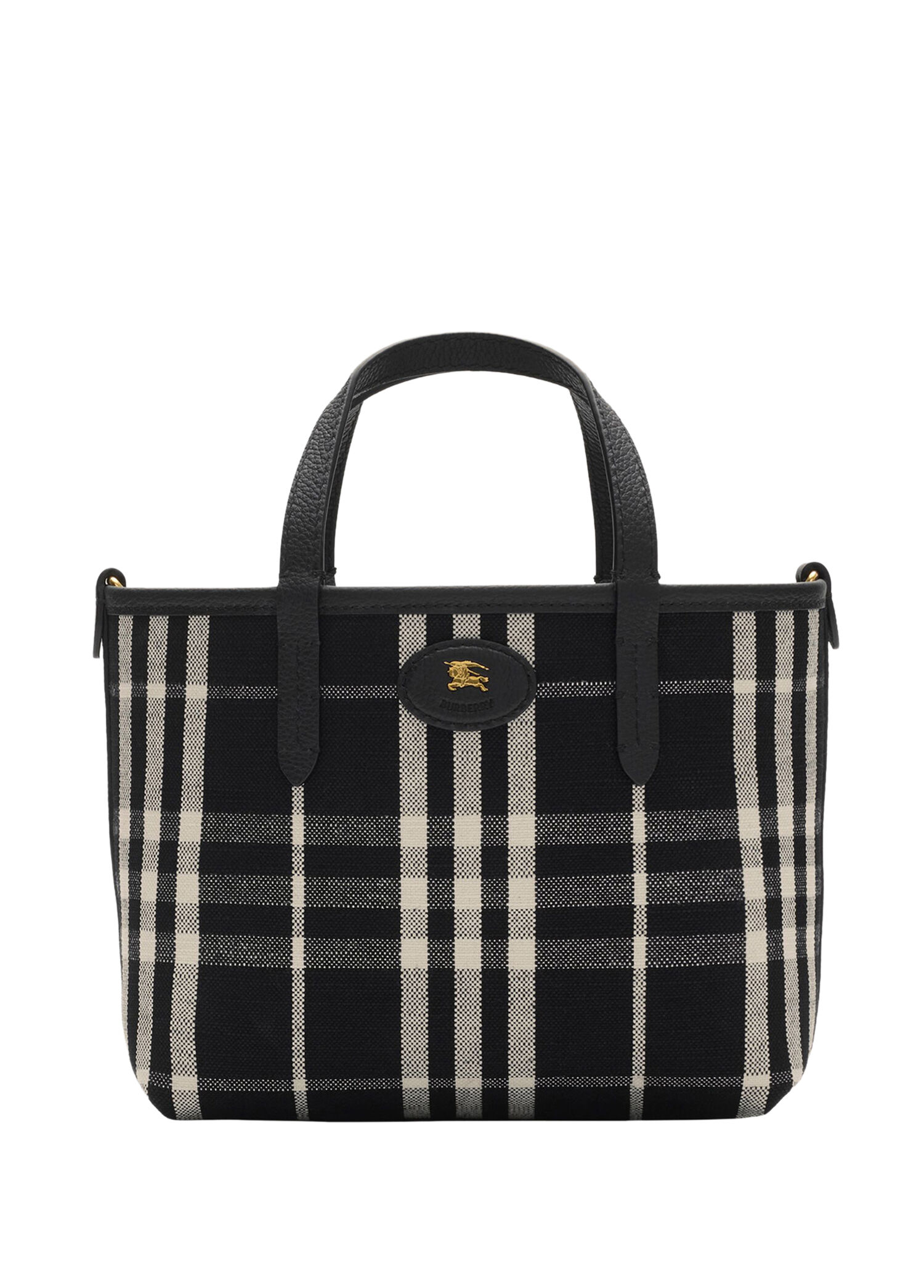 Burberry Siyah Kadın Siyah Deri Çift Taraflı Tote Kadın El Çantası