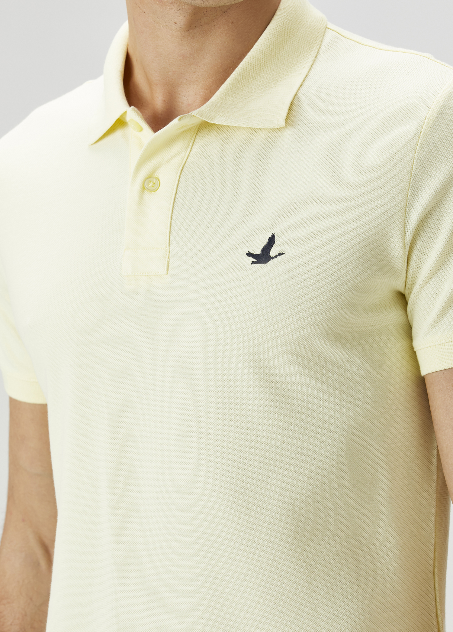 Açık Sarı Polo Yaka T-shirt_4