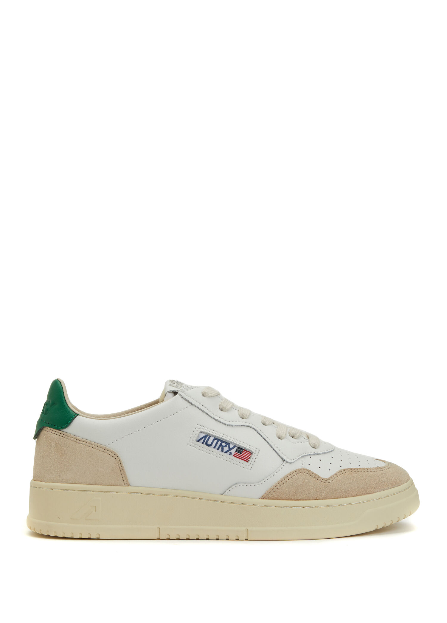 Medalist Beyaz Yeşil Erkek Deri Sneaker