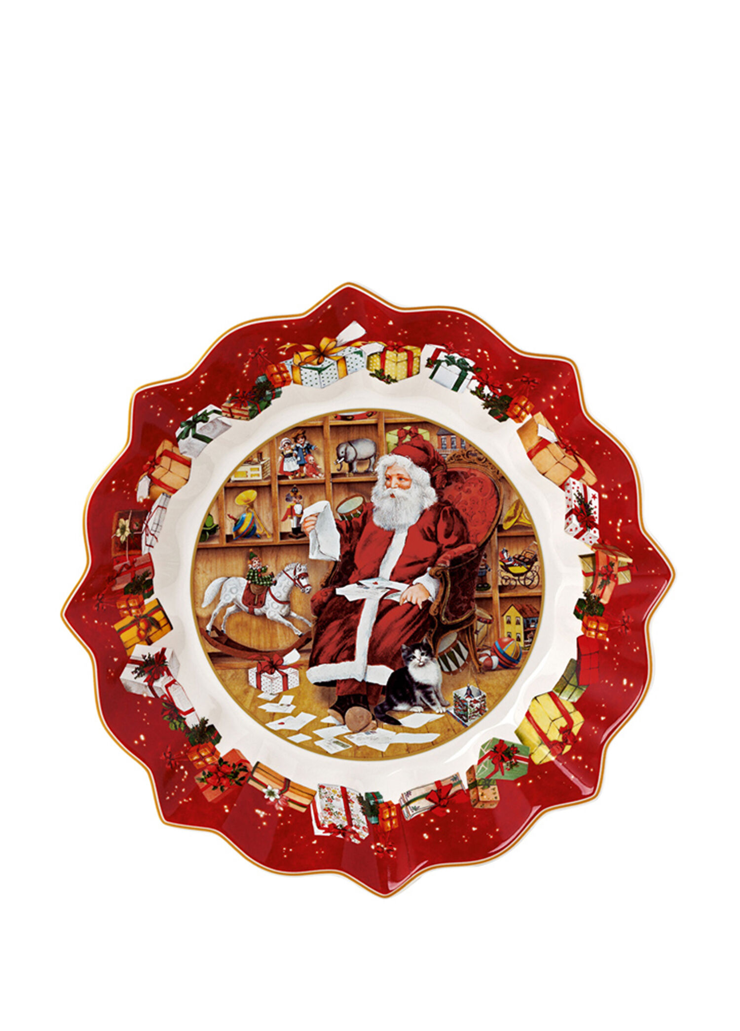 Toy's Fantasy Porselen Ayaklı Servis Tabağı 24 cm