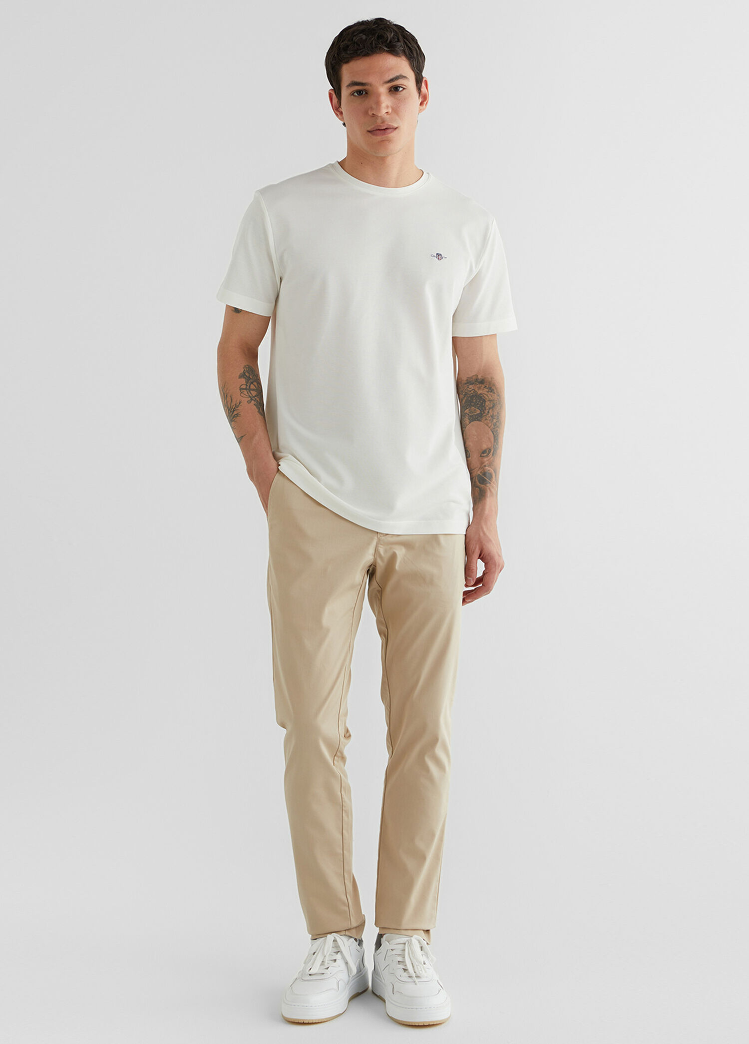 Bej Slim Fit Erkek Pantolon