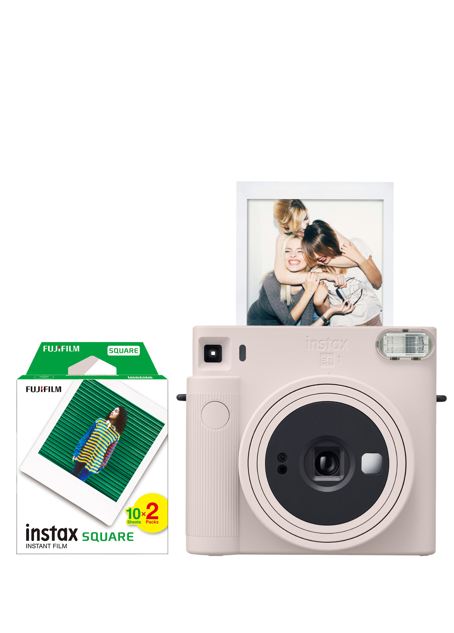 Instax SQ1 Beyaz Fotoğraf Makinesi + 20'li Kare Film