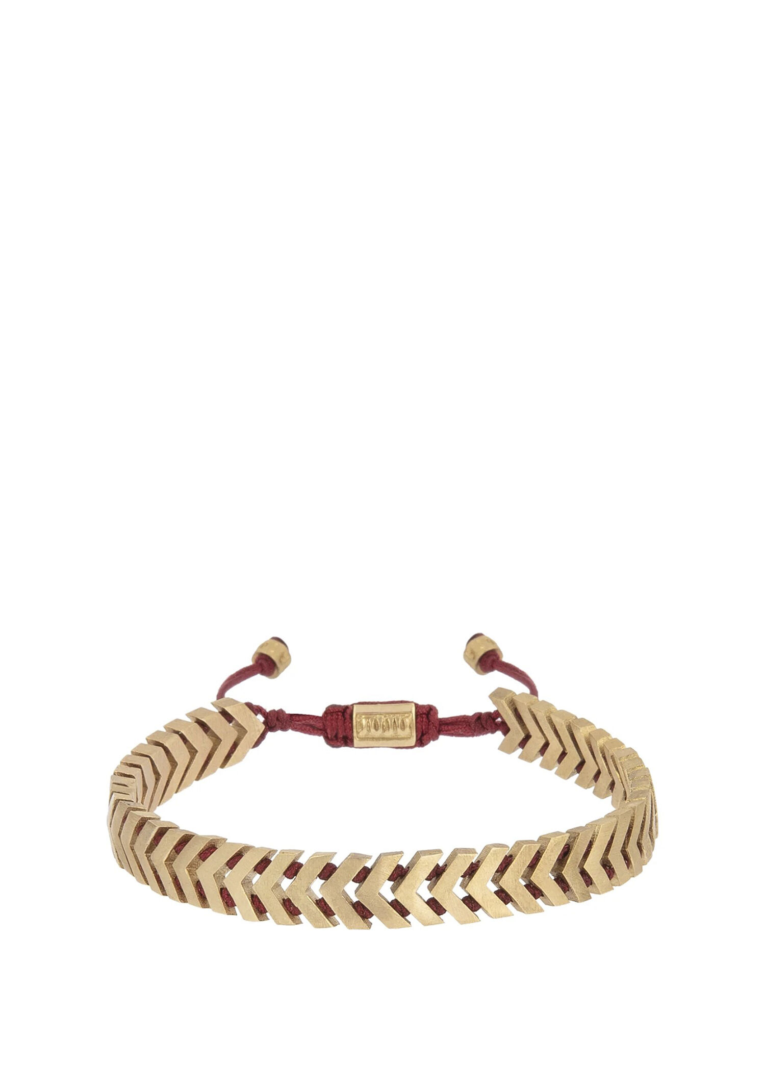 Arrow Bordo Bronz Erkek Bileklik