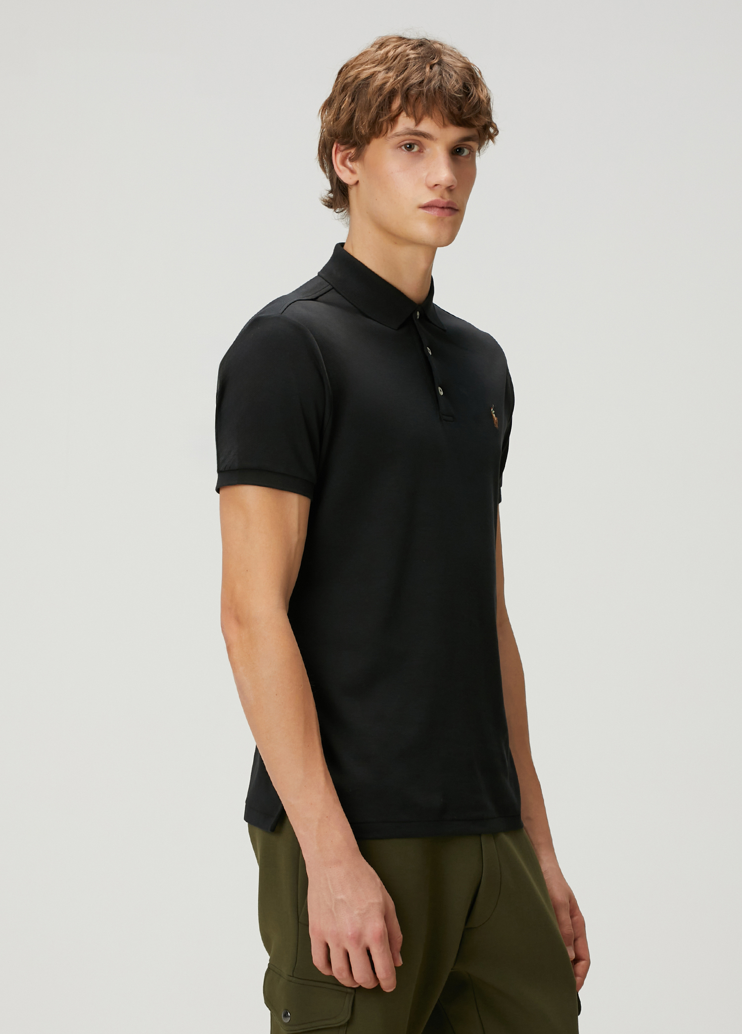 Siyah Polo Yaka T-shirt