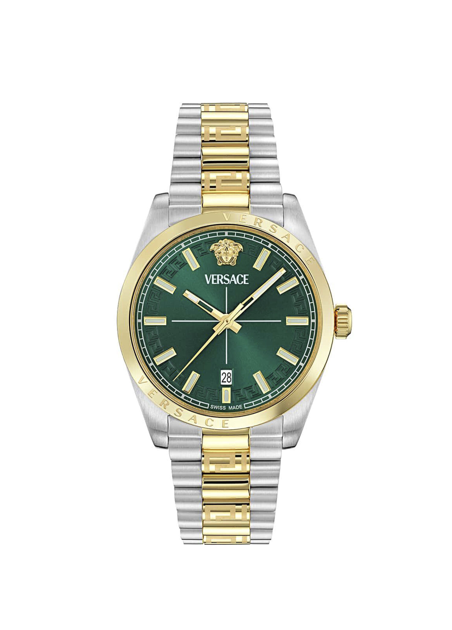 VRSCVE0G00425 Altın Rengi Metalik Gri Çelik Unisex Kol Saati