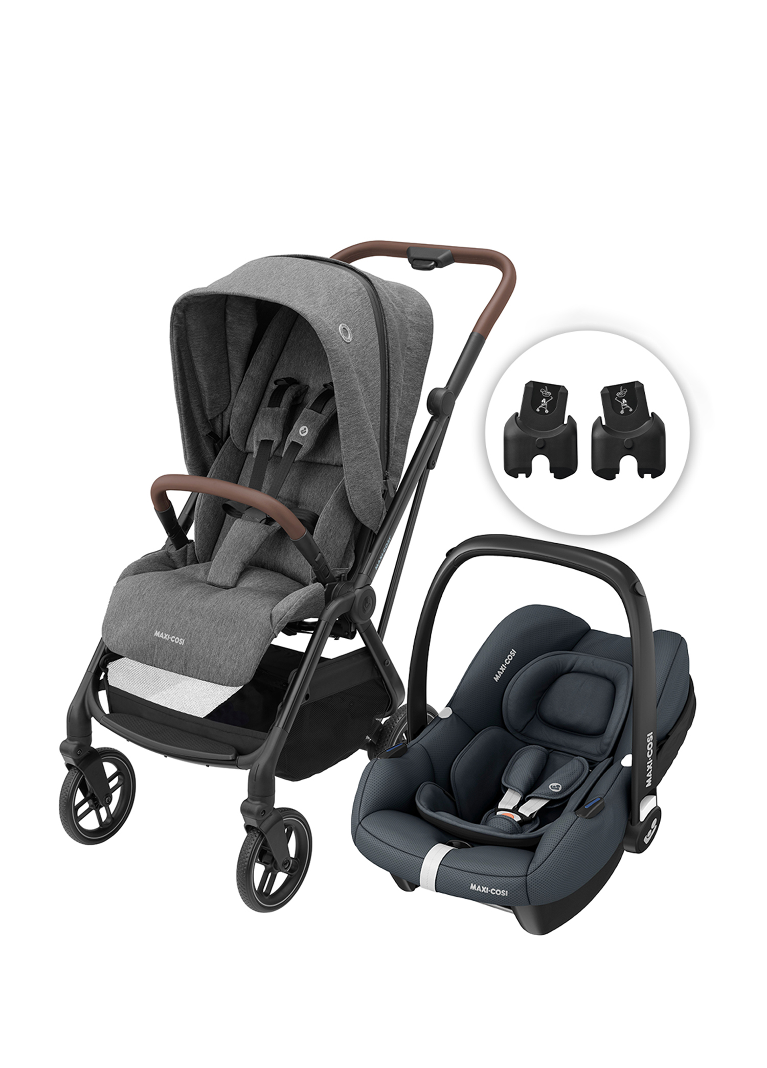 Leona2 Cabriofix I-Size Grey Graphite Seyahat Sistem Bebek Arabası