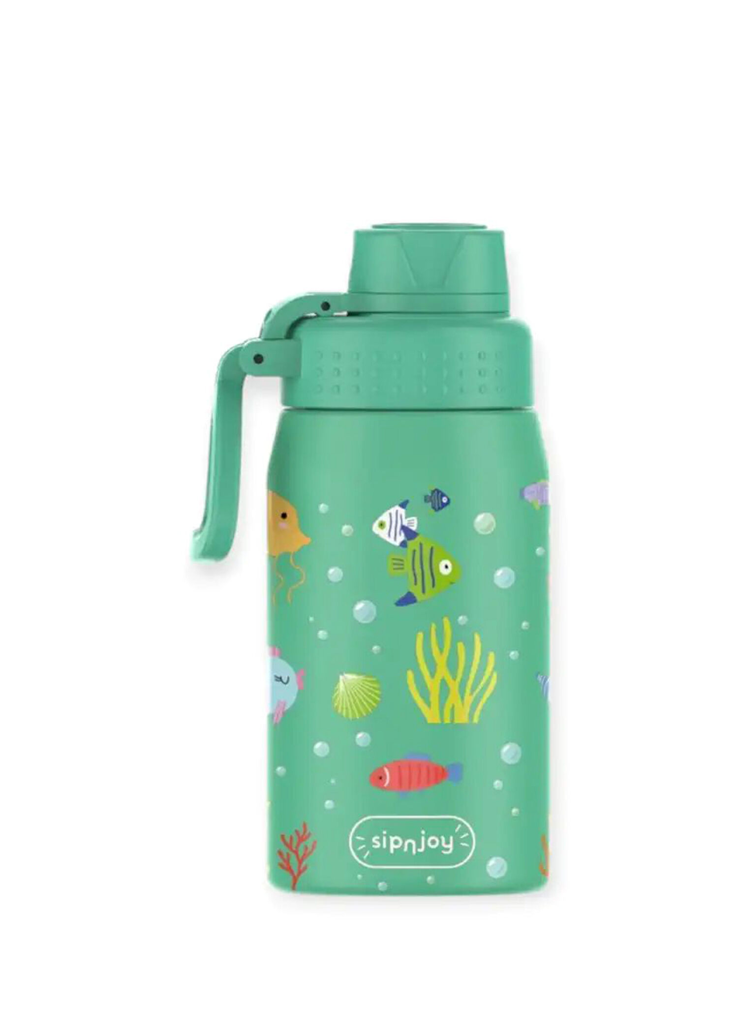 WideWonder Ocean Whisper Su Yeşili Çelik Çocuk Su Termosu 420 ml