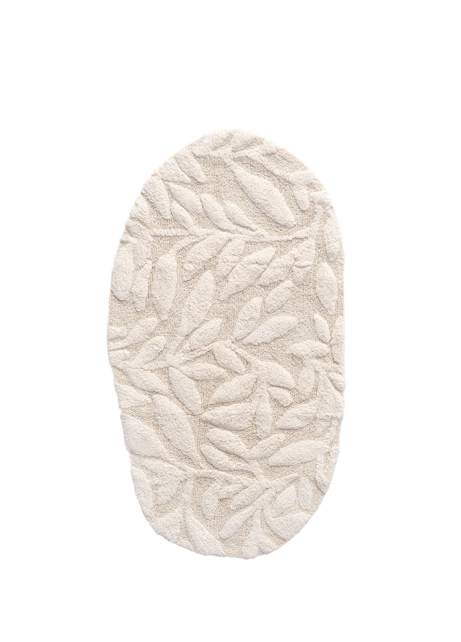 Allesi Ekru %100 Pamuk Banyo Paspası 65 x 115 cm