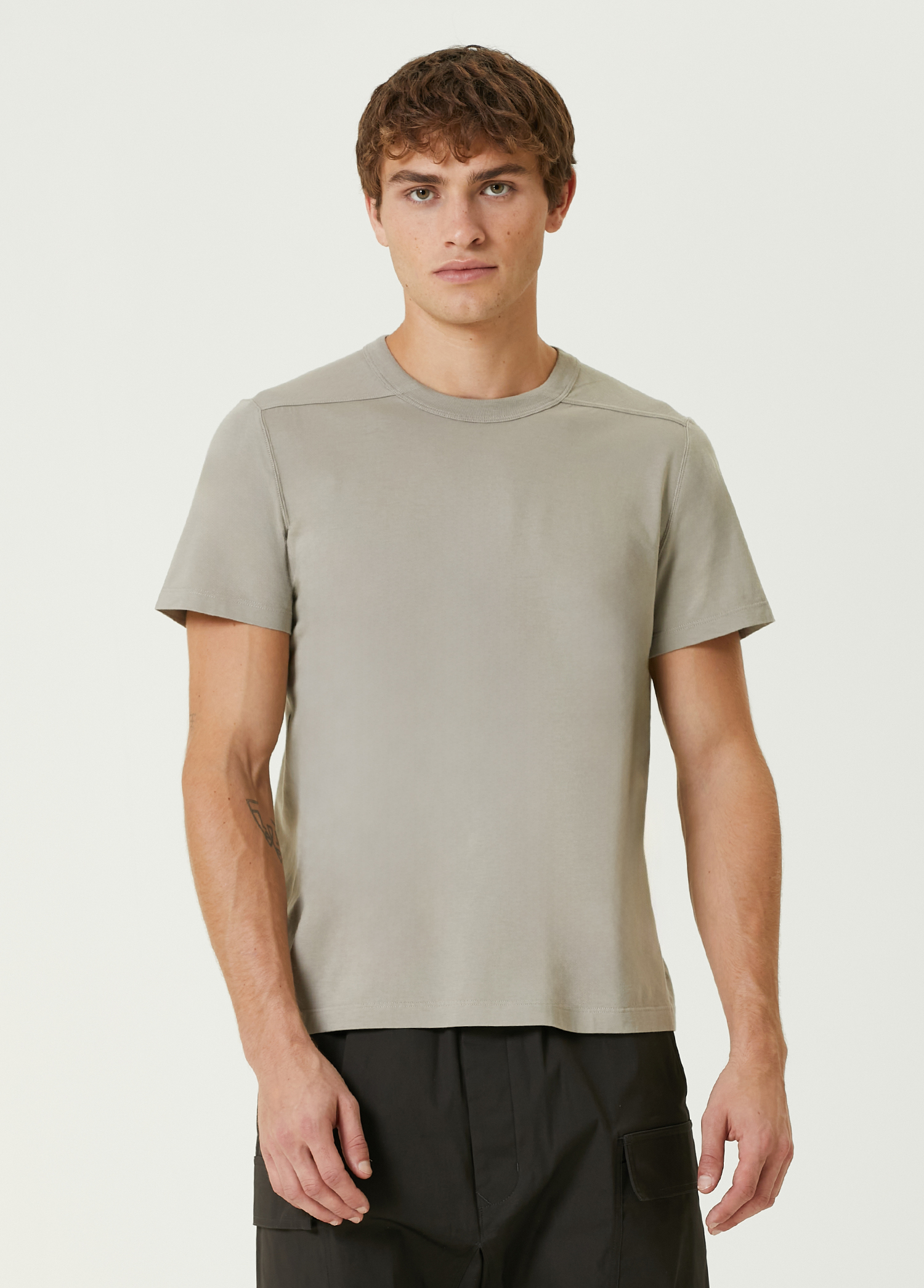 Koyu Bej Basic T-shirt