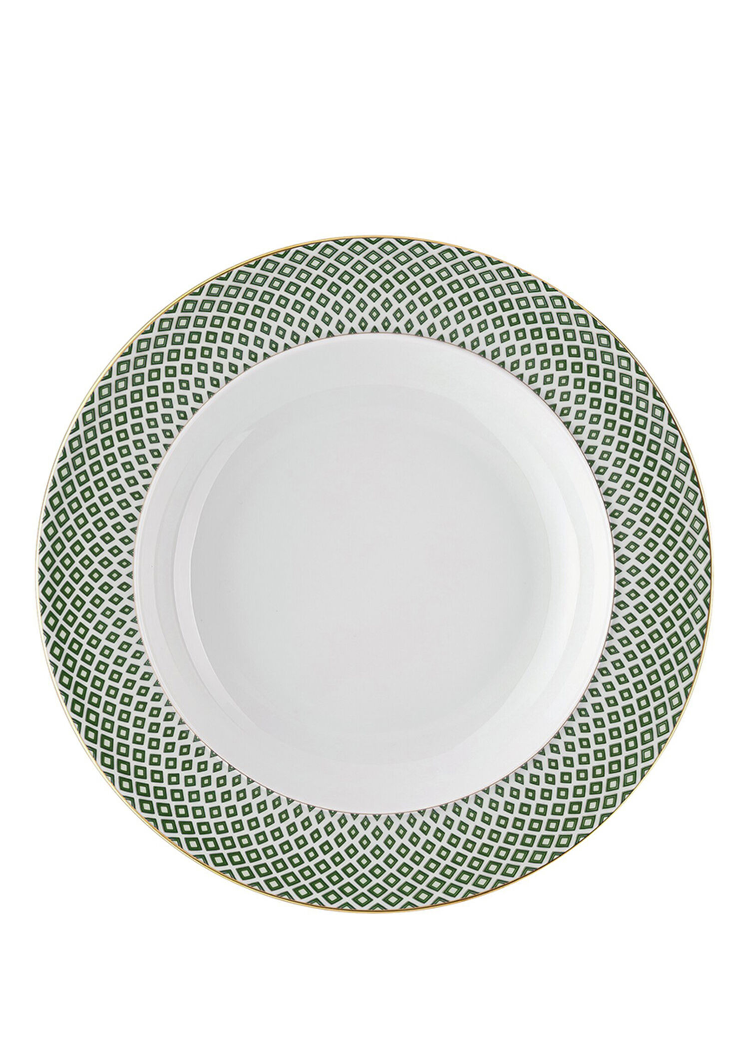 Francis Carreau Yeşil Porselen Çukur Tabak 22 cm