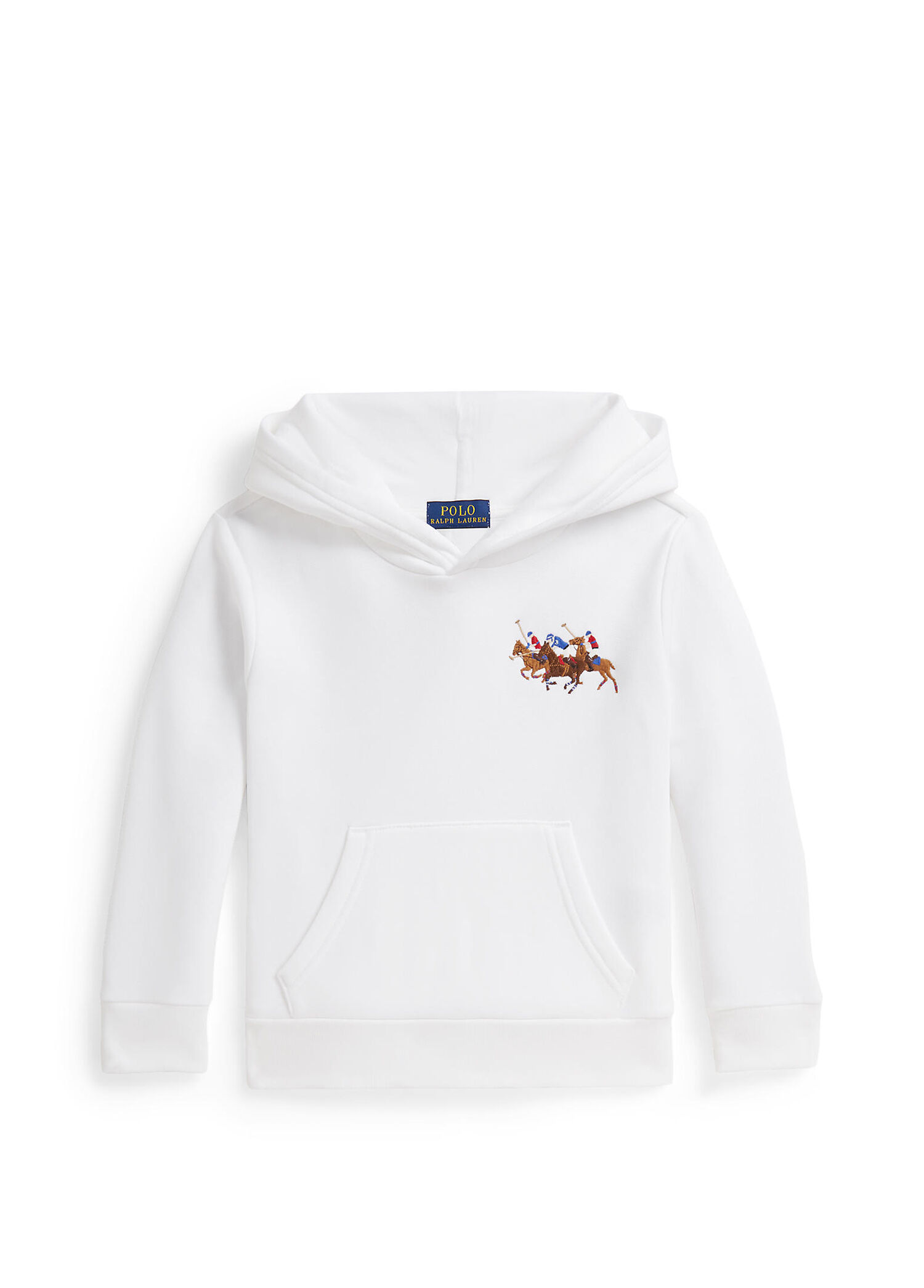 Beyaz Kapüşonlu Erkek Çocuk Sweatshirt