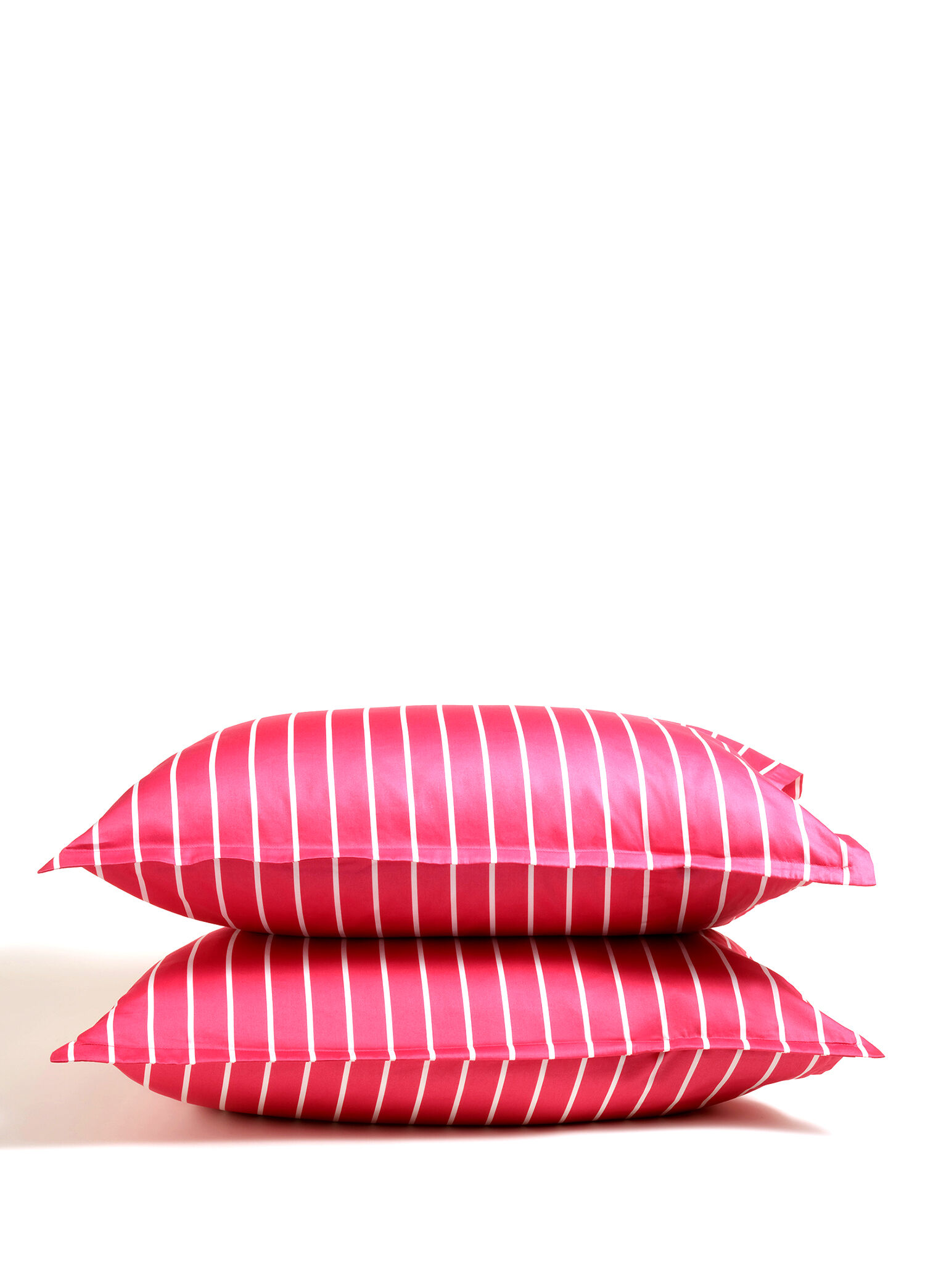 Solıd Geniş Çizgili  Oxford Pamuk Saten 2'li Yastık Kılıfı 50x70 cm