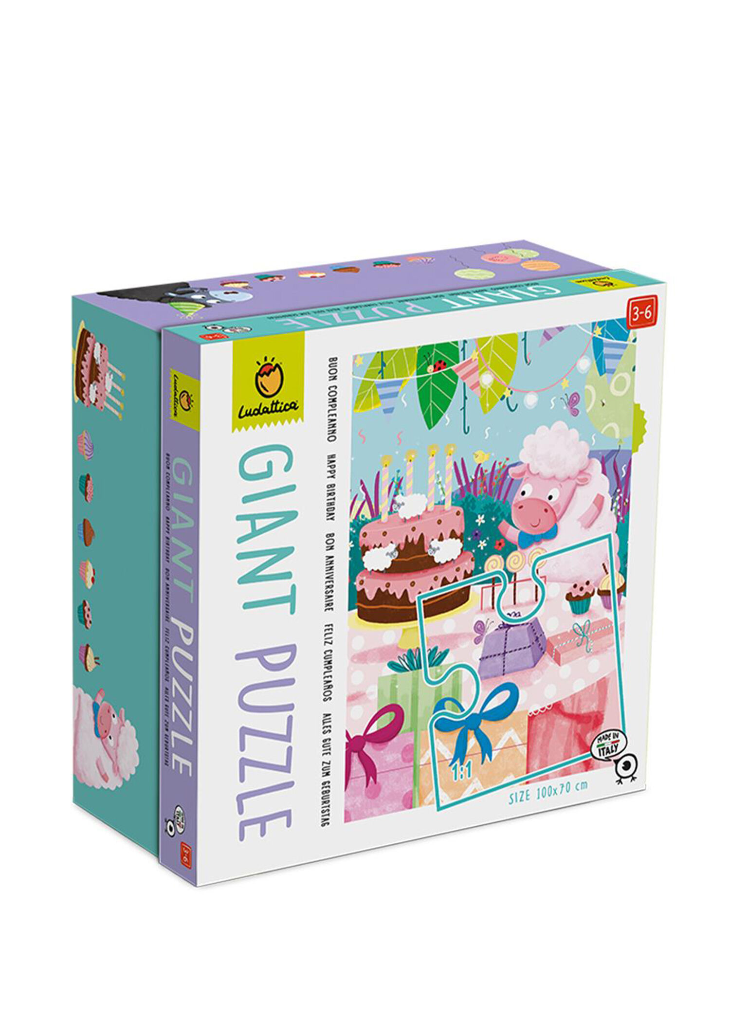 Buon Compleanno Happy Birthday Giant Puzzle