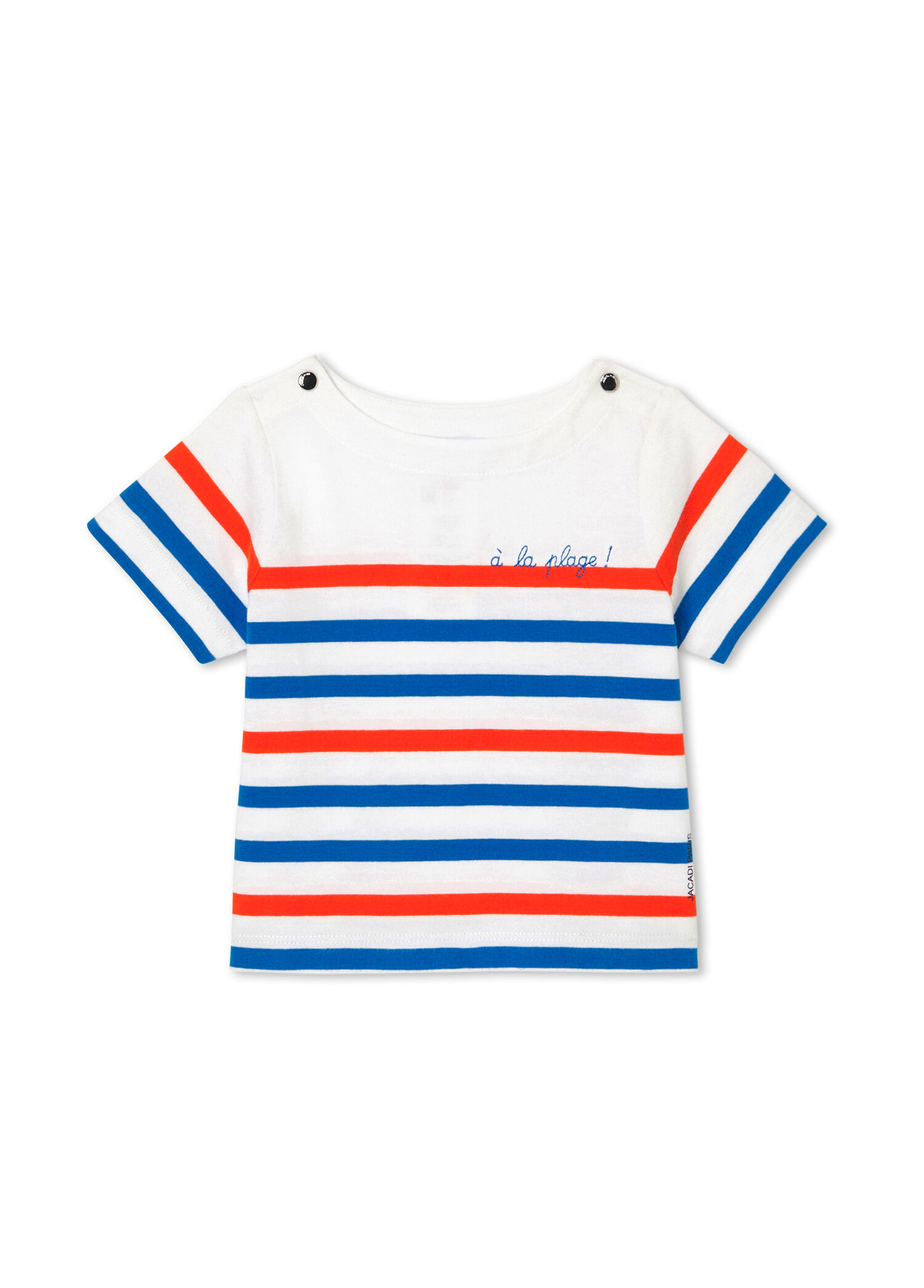 Renkli Çizgili Kısa Kollu Erkek Bebek T-Shirt