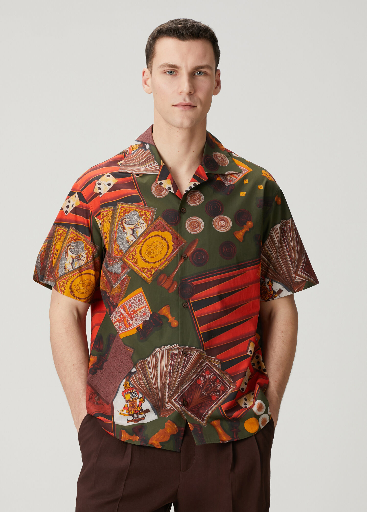 Chemise Casino Çok Renkli Kısa Kollu Gömlek