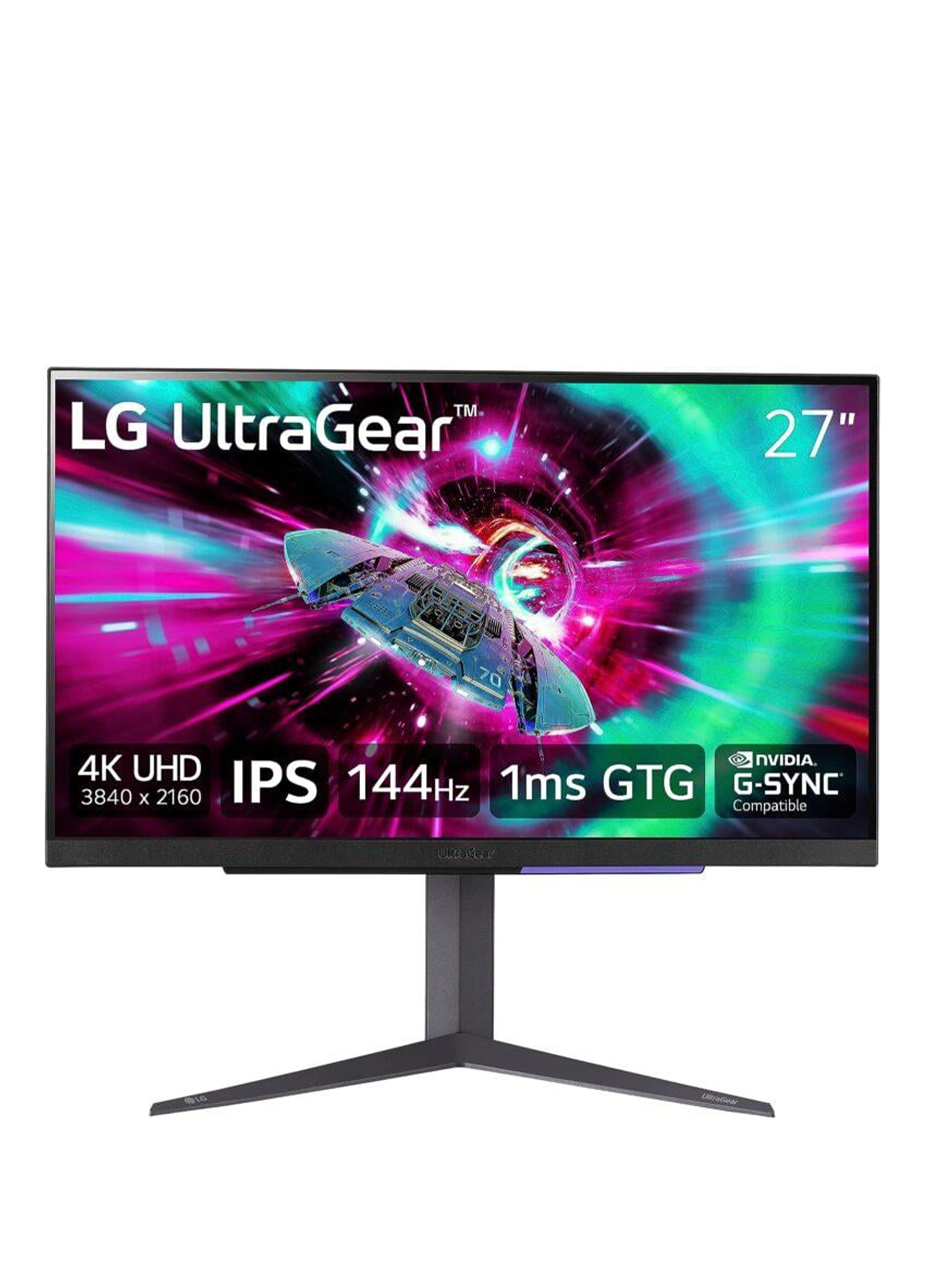 UltraGear 27GR93U-B 27''1 ms GtG IPS 144 Hz Vesa Display HDR 400 UHD Pivot Oyuncu Monitörü