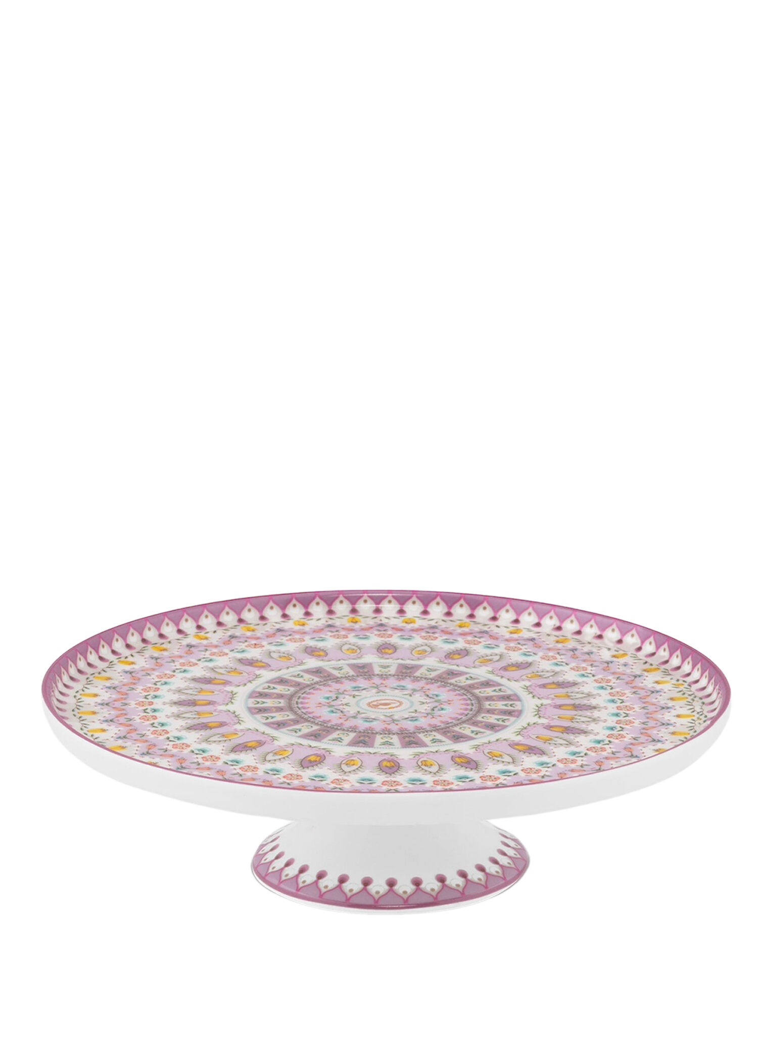 Lily Lotus Mor Porselen Kek Standı