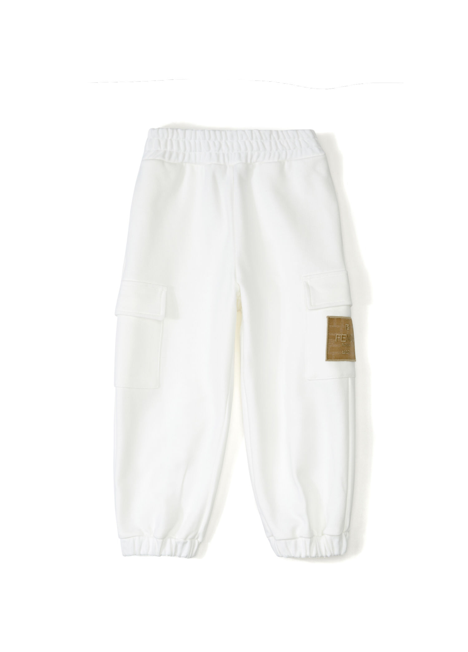 Beyaz Unisex Çocuk Jogger Pantolon
