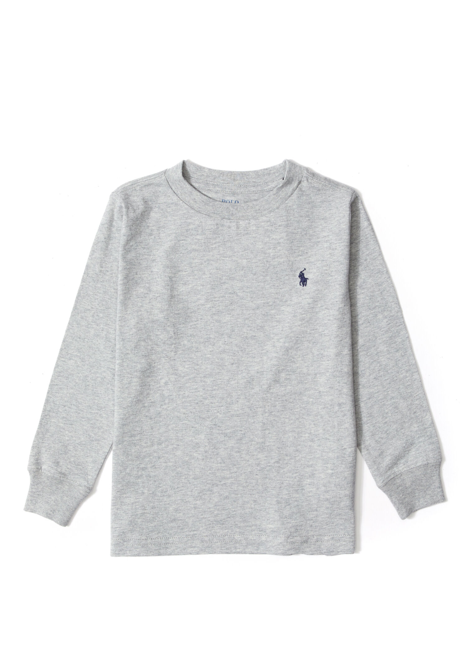 Gri Logolu Erkek Çocuk Uzun Kollu T-shirt