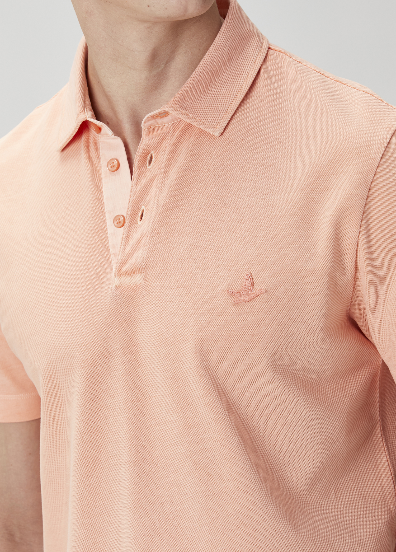 Comfort Fit Kayısı Polo Yaka T-shirt_5