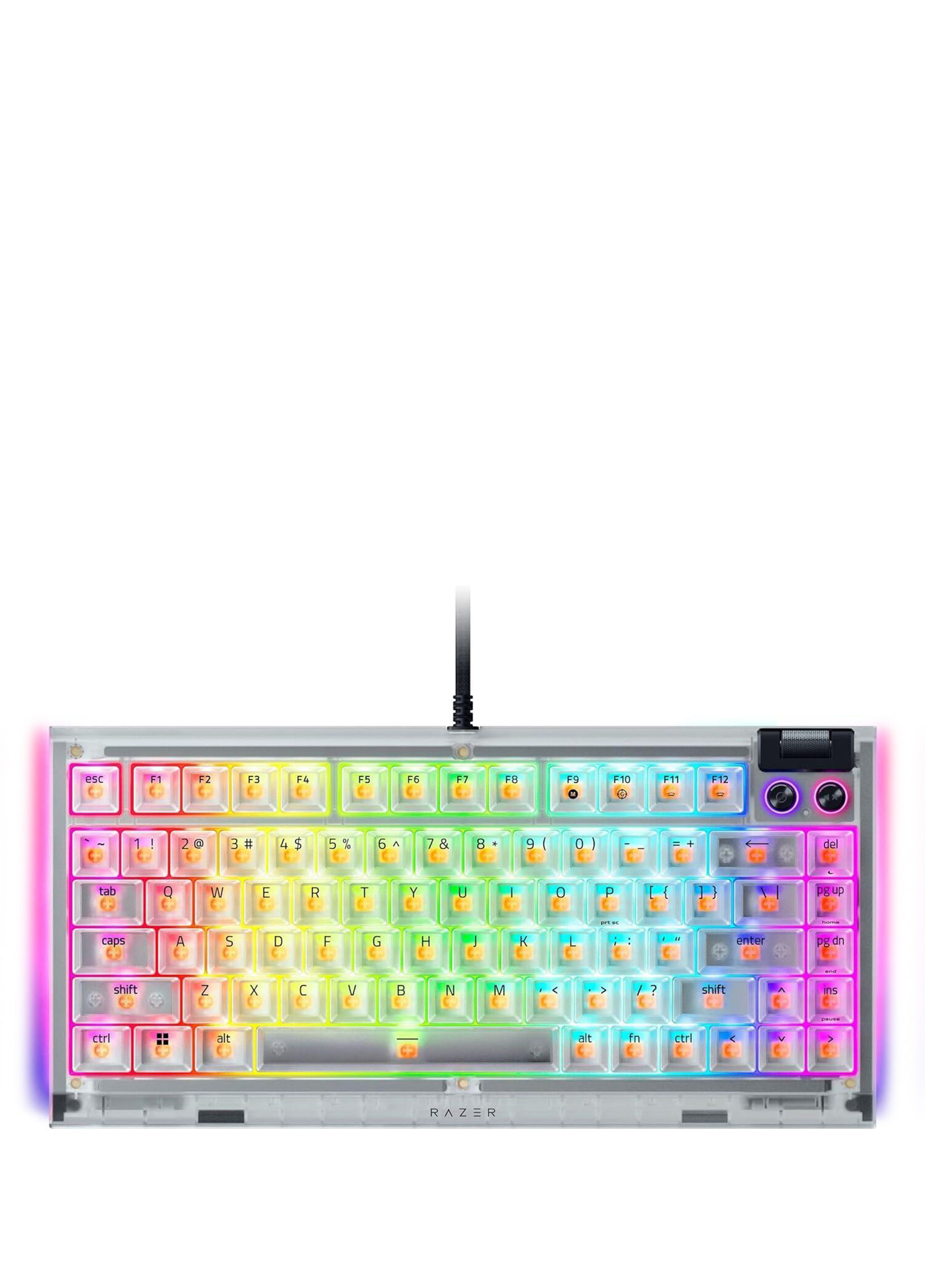 BlackWidow V4 75% Phantom White Edition US Layout Oyuncu Klavyesi RZ03-05003500-R3M1