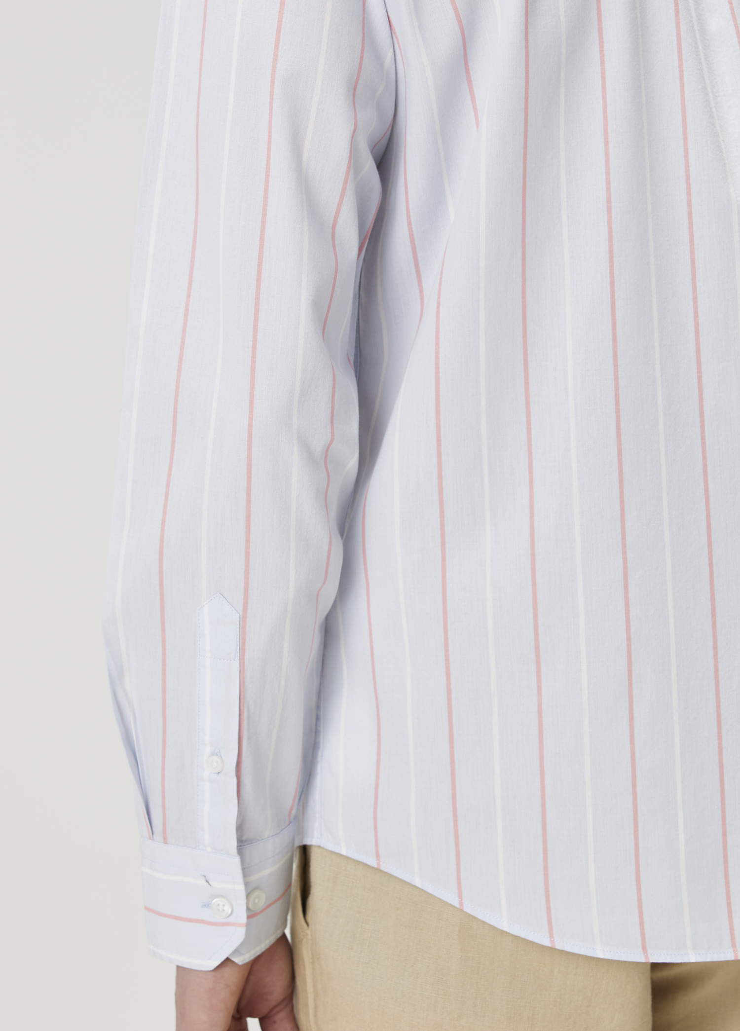 Slim Fit Çizgili Gömlek_6