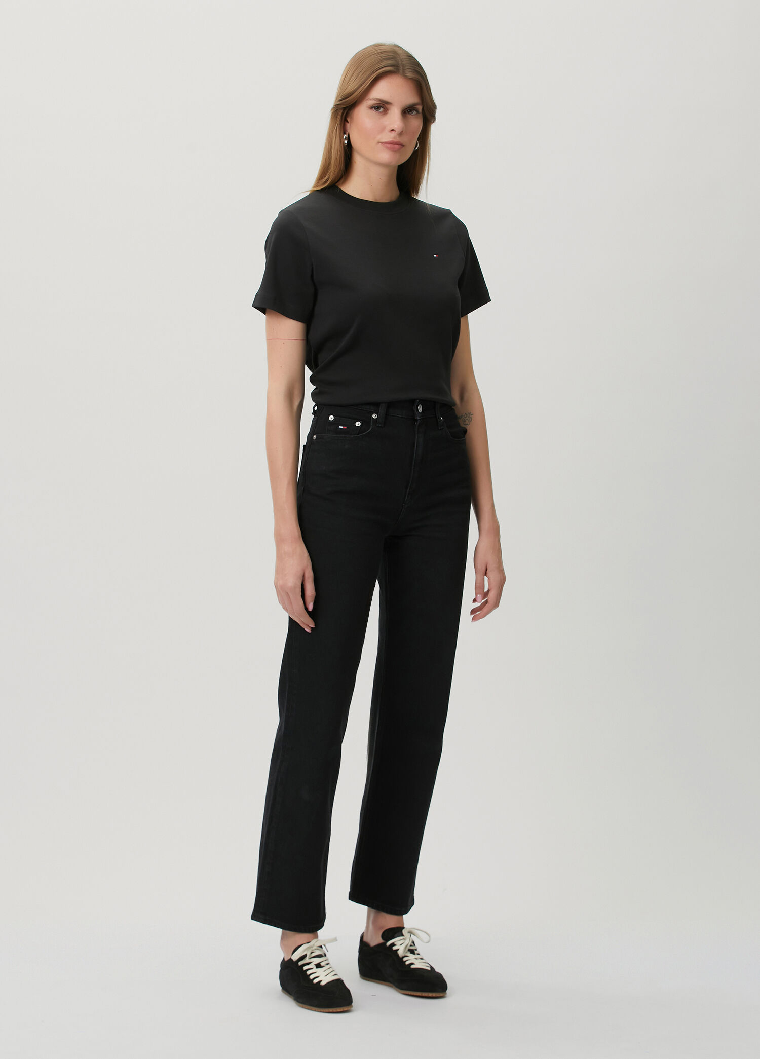 Lacivert Slim Straight Leg Jean Pantolon