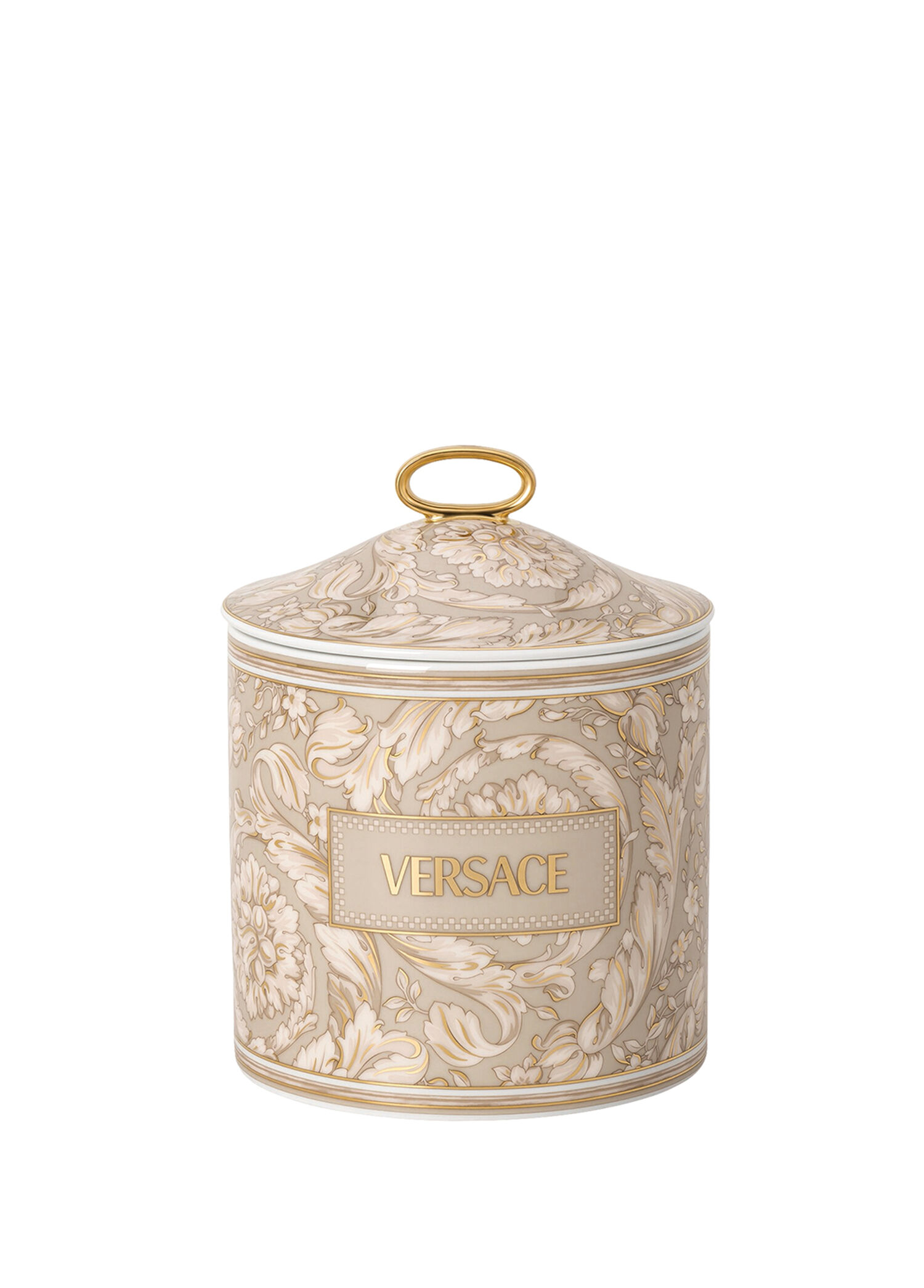 Barocco Bej Porselen Mumluk 16 cm
