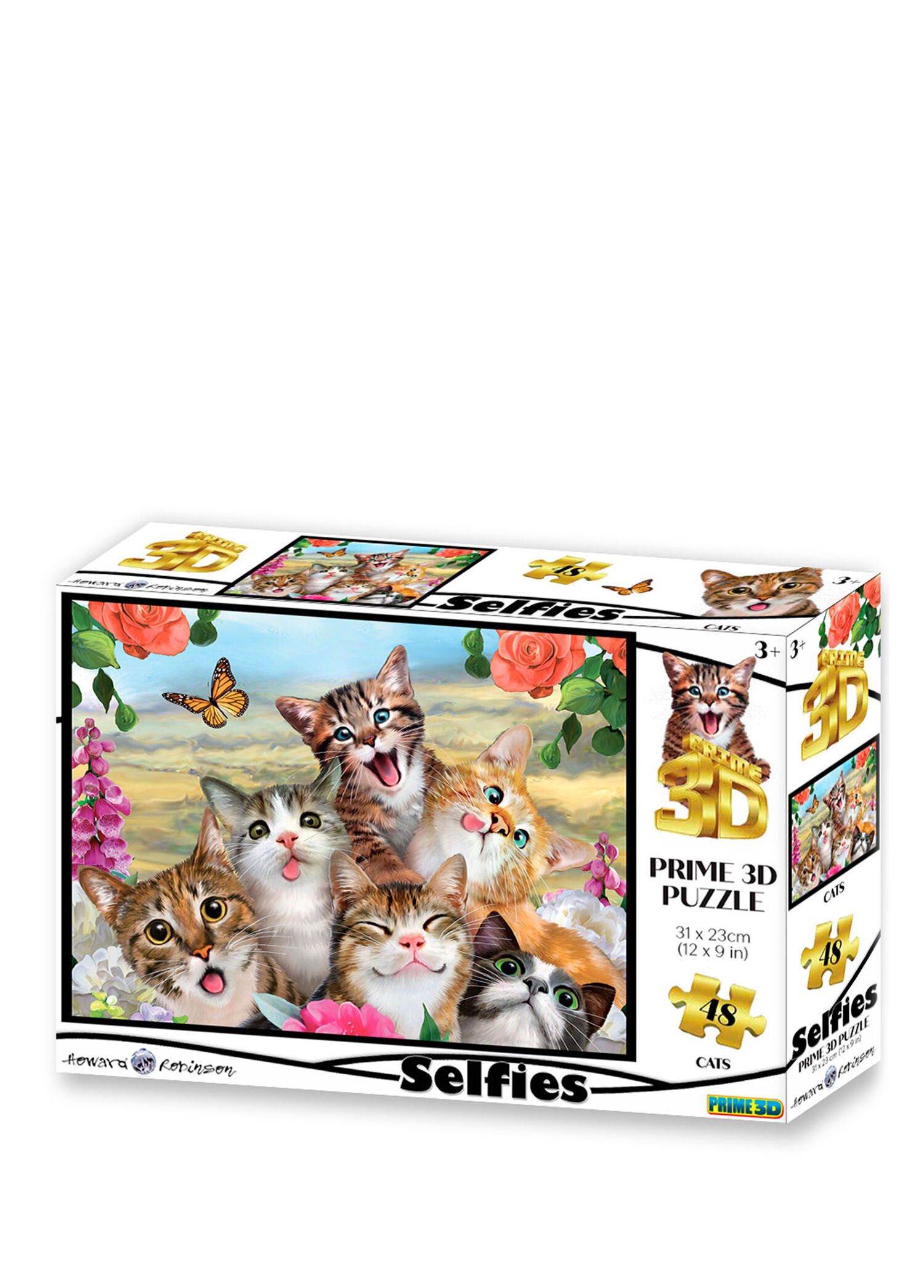 Kediler Selfie 48 Parça 3D Puzzle