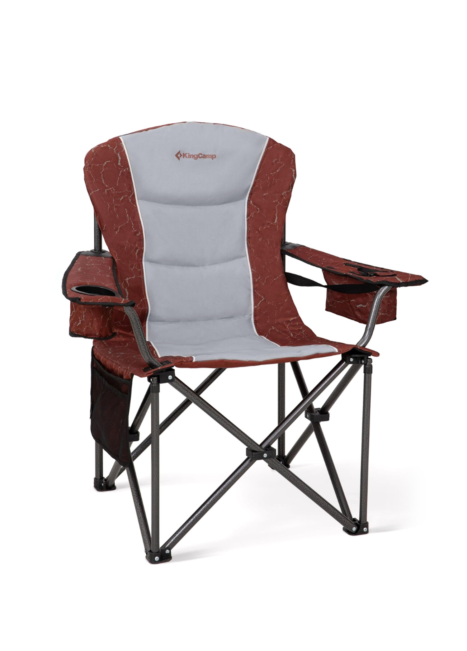 Juniper Red Grey Bel Destekli Ultra Konforlu XL Kamp Sandalyesi