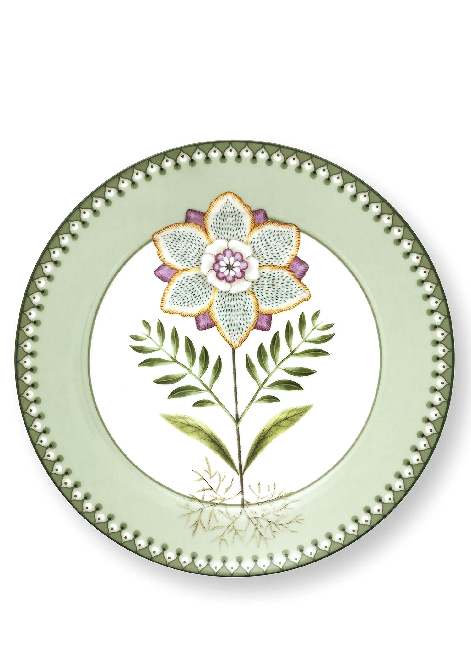 Lily & Lotus Desenli Porselen Tabak
