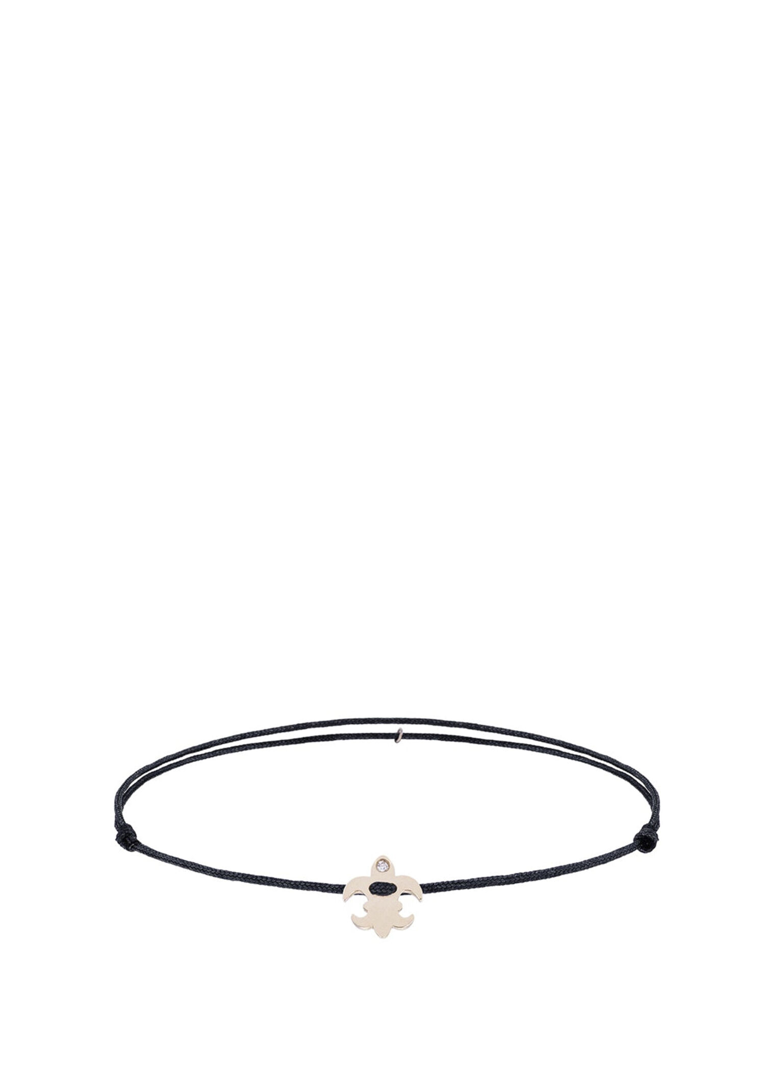 Turtle Gold 14 Ayar Altın Unisex İp Bileklik