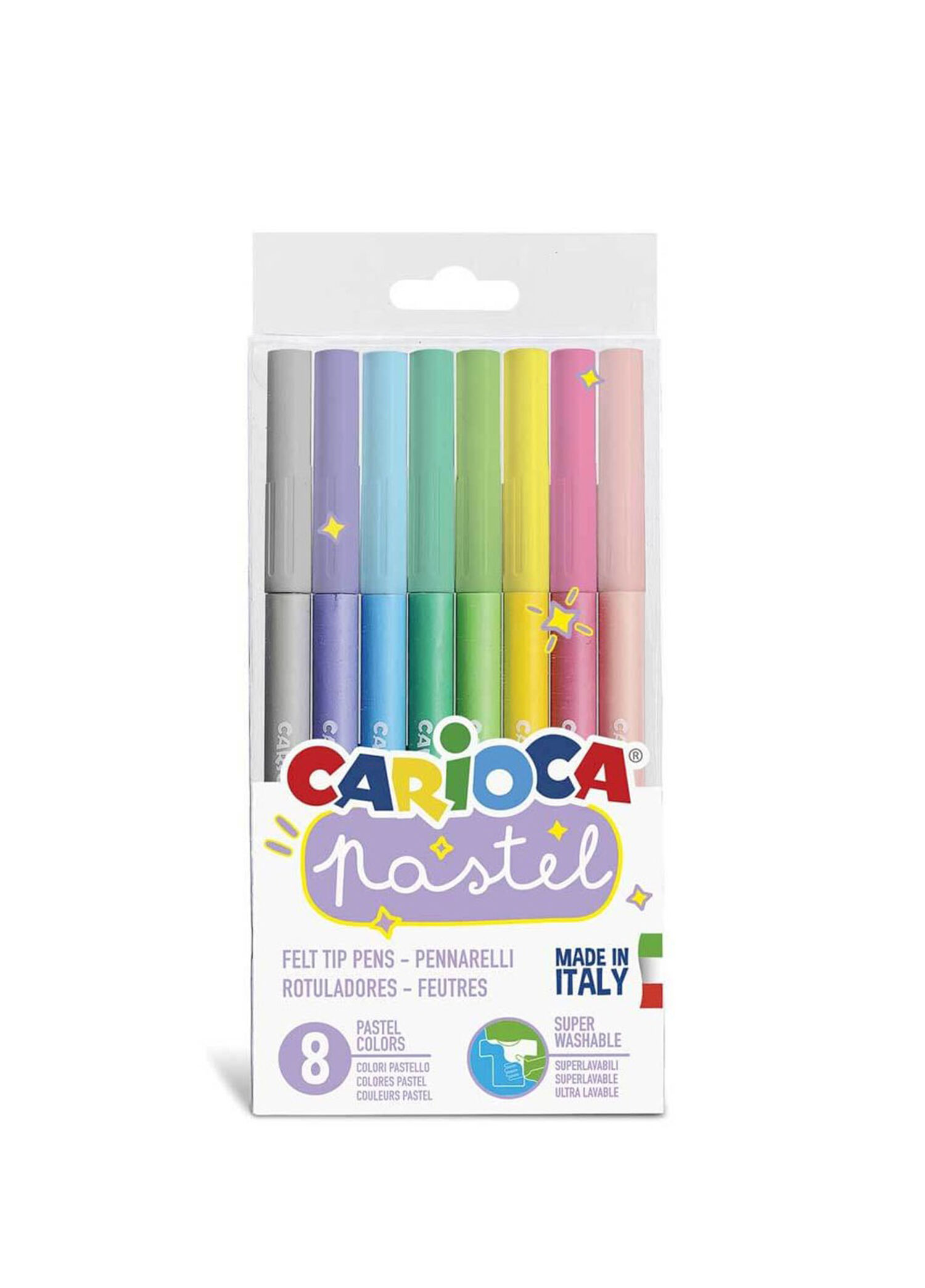 Pastel Renk 8'li Keçeli Boya Kalemi