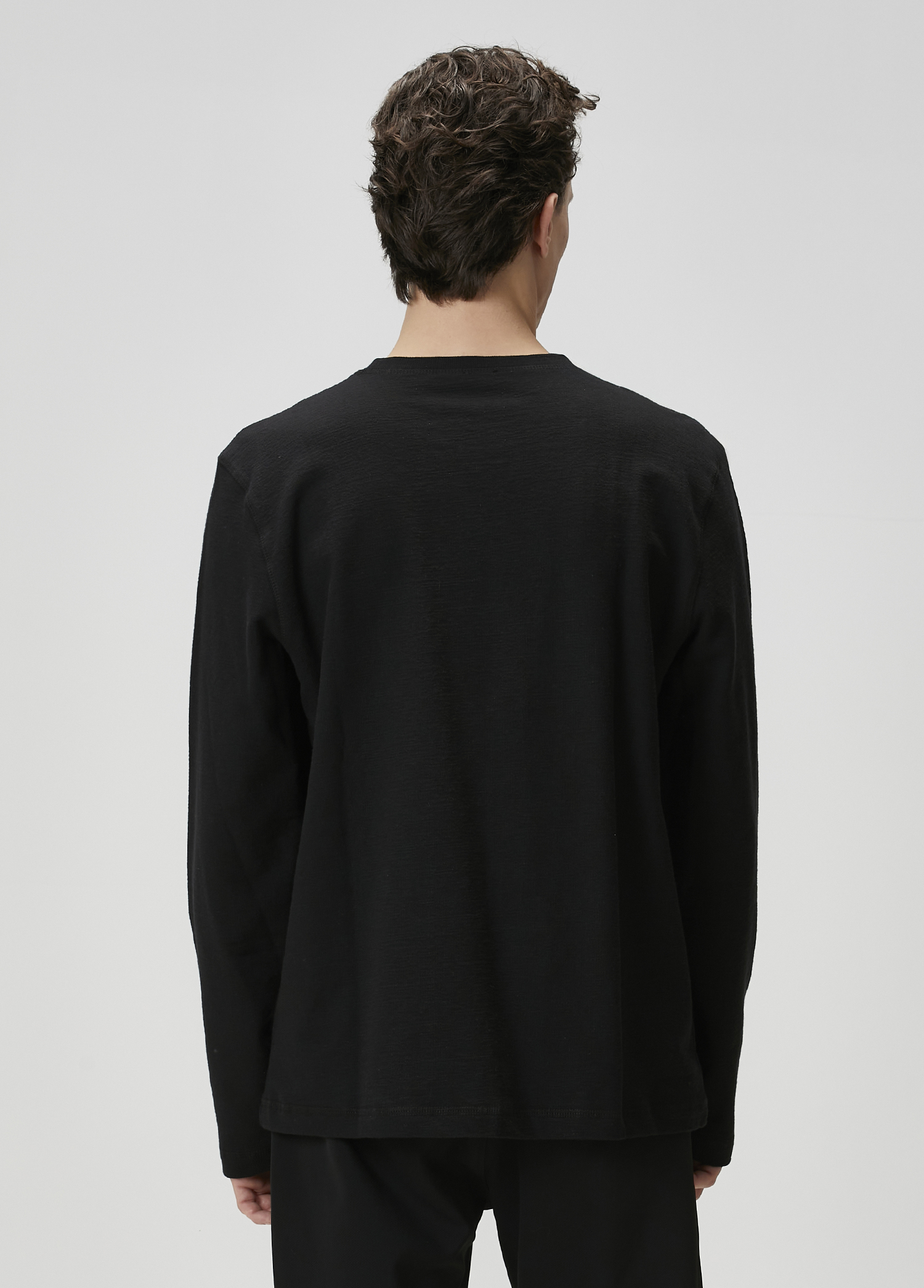 Siyah Uzun Kollu T-shirt_4
