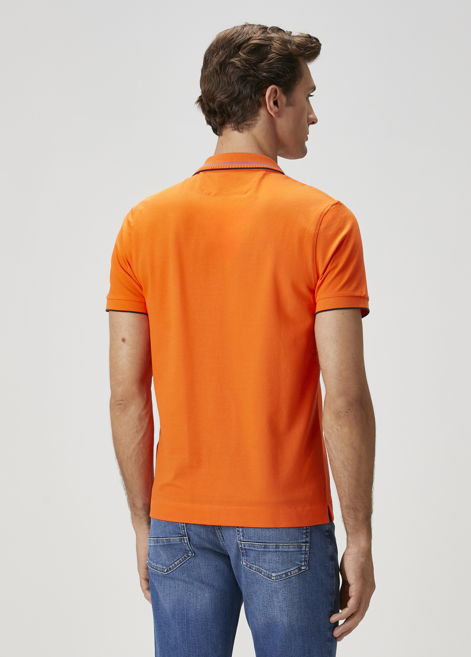 Turuncu Polo Yaka T-shirt_4